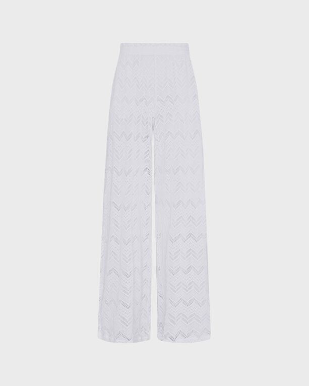 Vilebrequin - Women Wide-leg Pants Mesh - Pant - Line - White - Size S