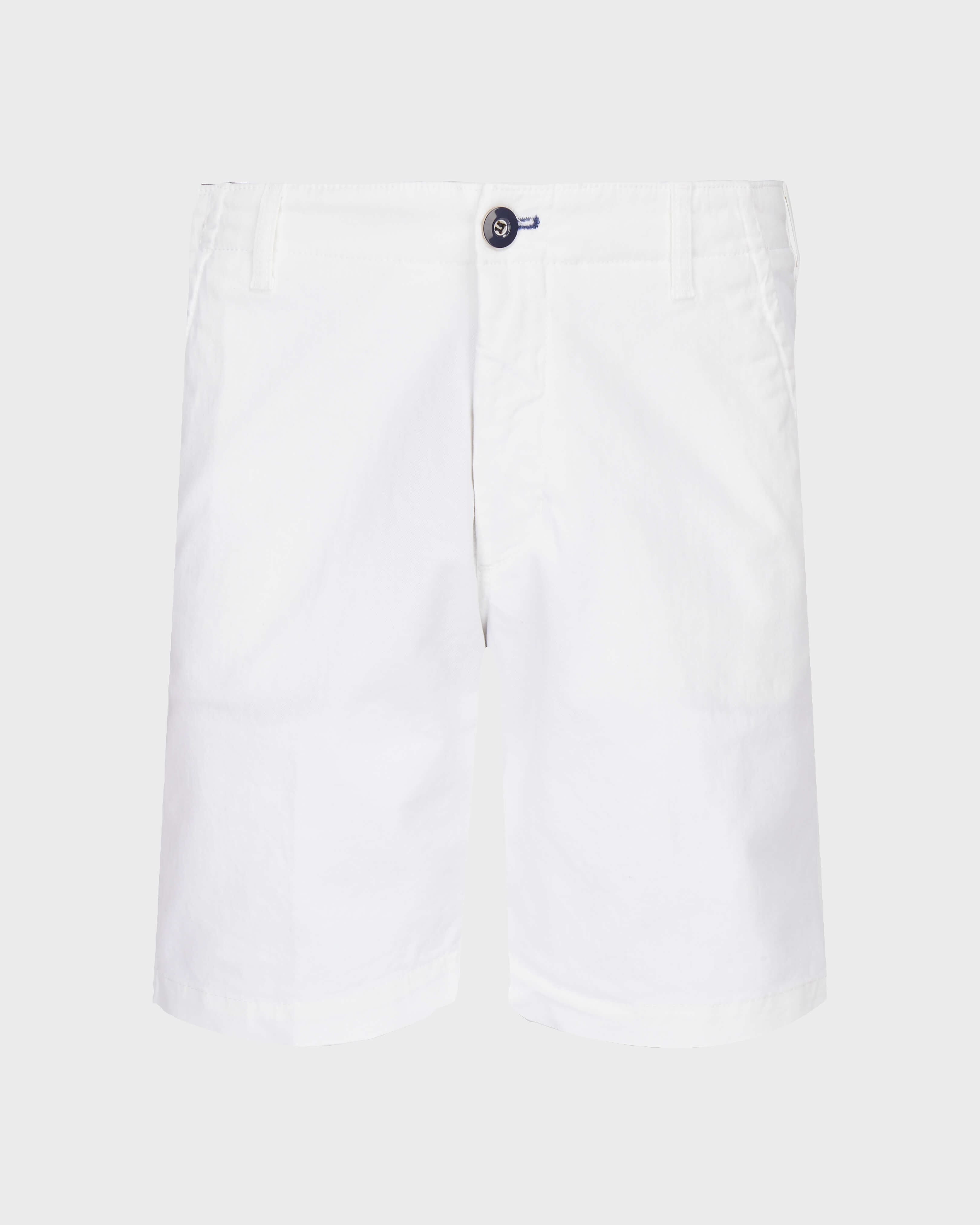 Men Chino Bermuda Shorts Ultra-light WHITE front view