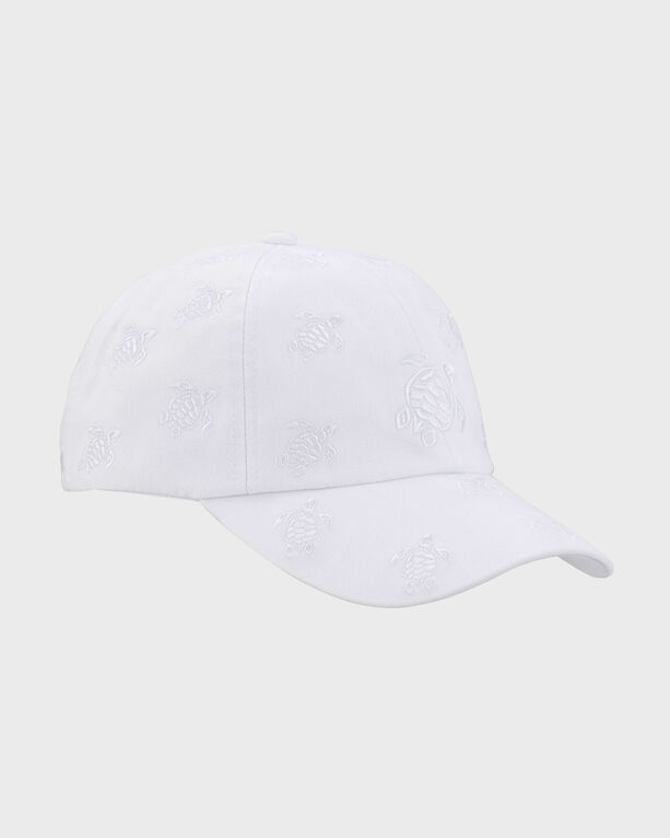 Vilebrequin - Embroidered Cap Turtles All Over - Caps - Castle - White - Size OSFA