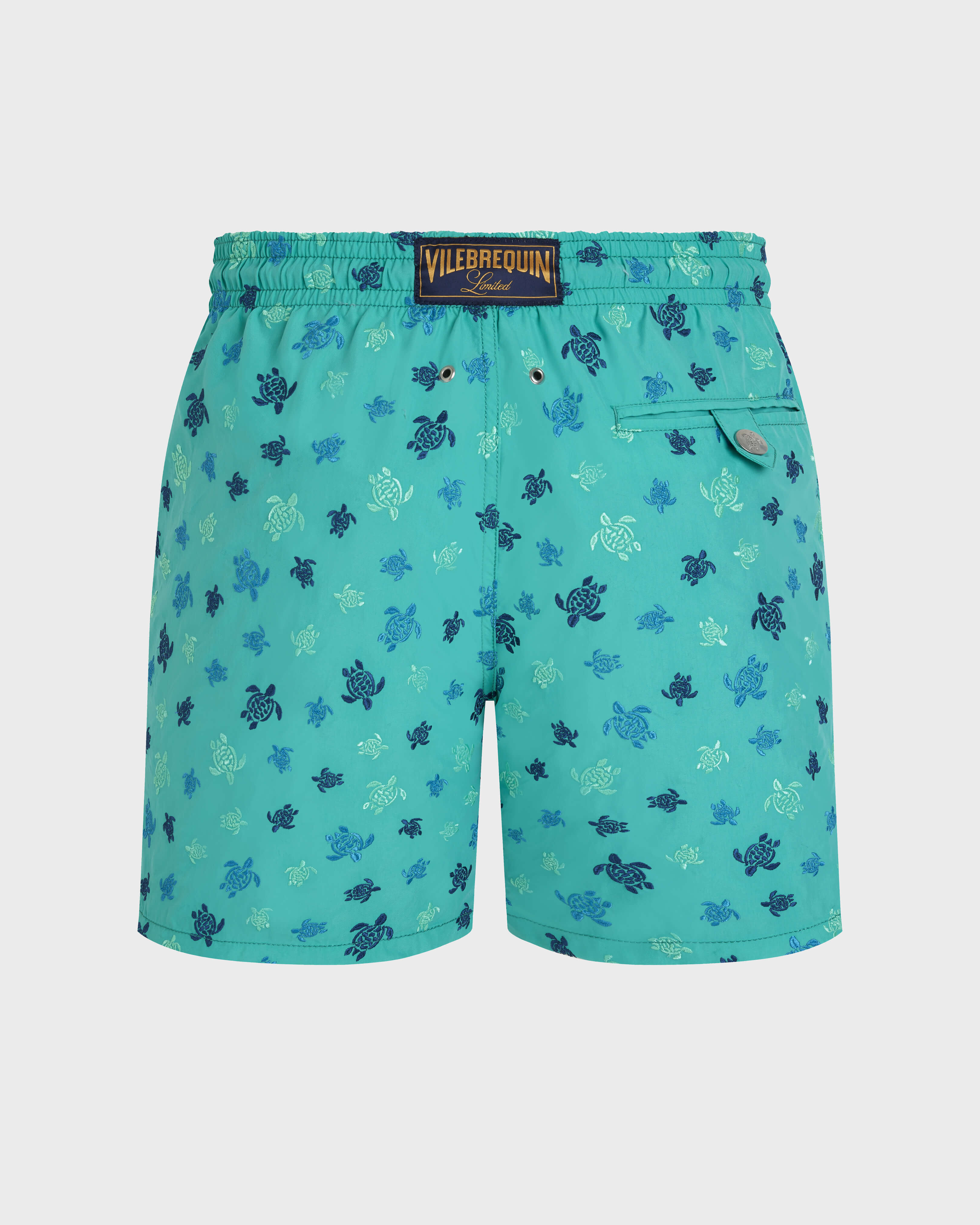 Micro Ronde des Tortues Badeshorts mit Stickerei für Herren – Limitierte Serie VERONESENGRÜN back view