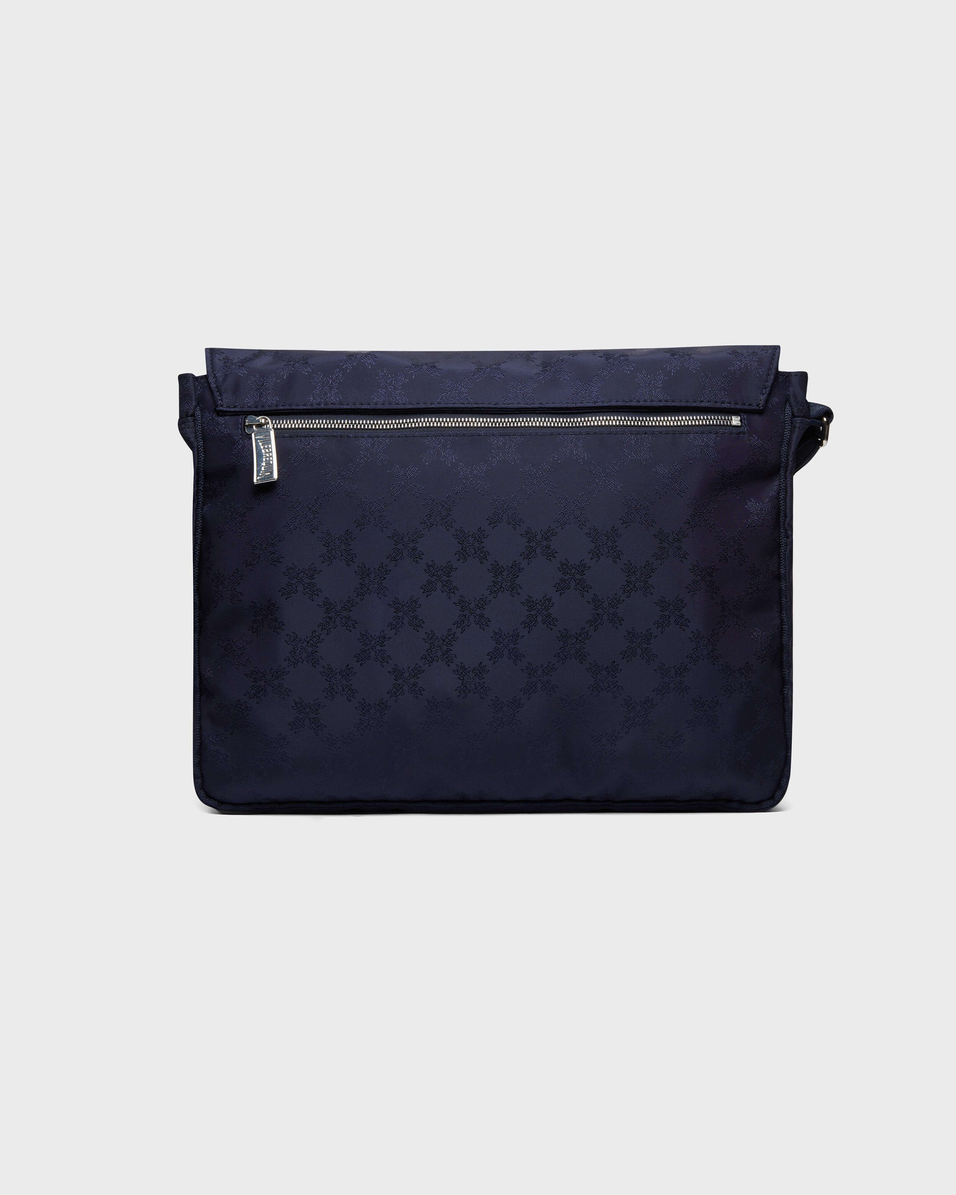 Messenger Bag Turtle Monogram NAVY back view