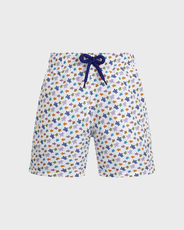 Vilebrequin - Boys Swim Shorts Micro Ronde Des Tortues - Swimwear - Jim - White - Size 2