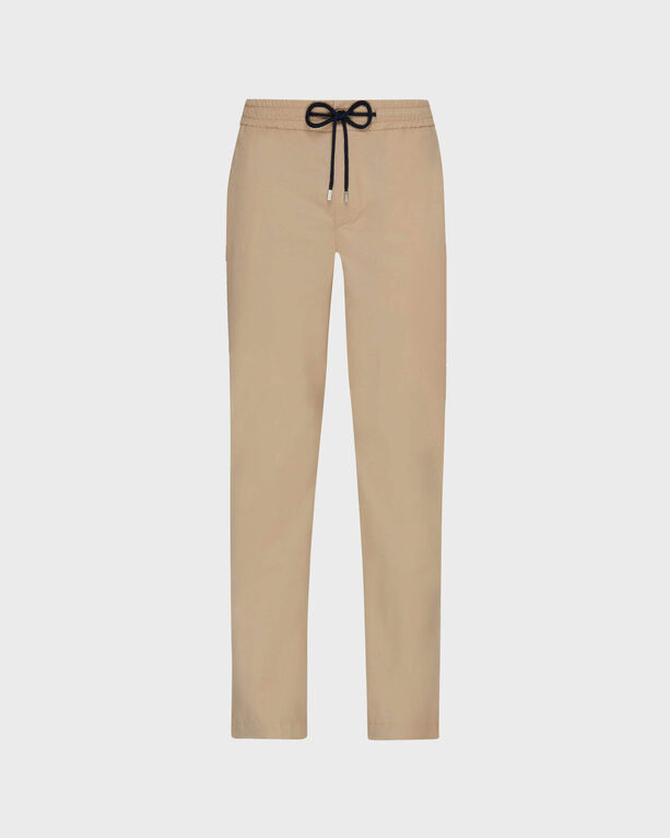 Vilebrequin - Men Elastic Waist Cotton Pants Solid - Jeans - Clemence - Beige - Size 38
