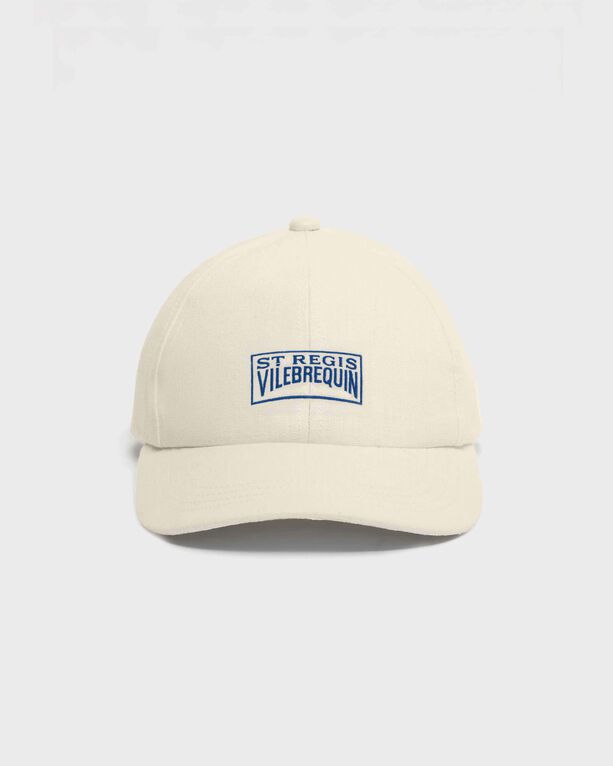 Vilebrequin - Men Linen Cap Logo - Vilebrequin X St Regis - Caps - Capsun - Beige - Size OSFA