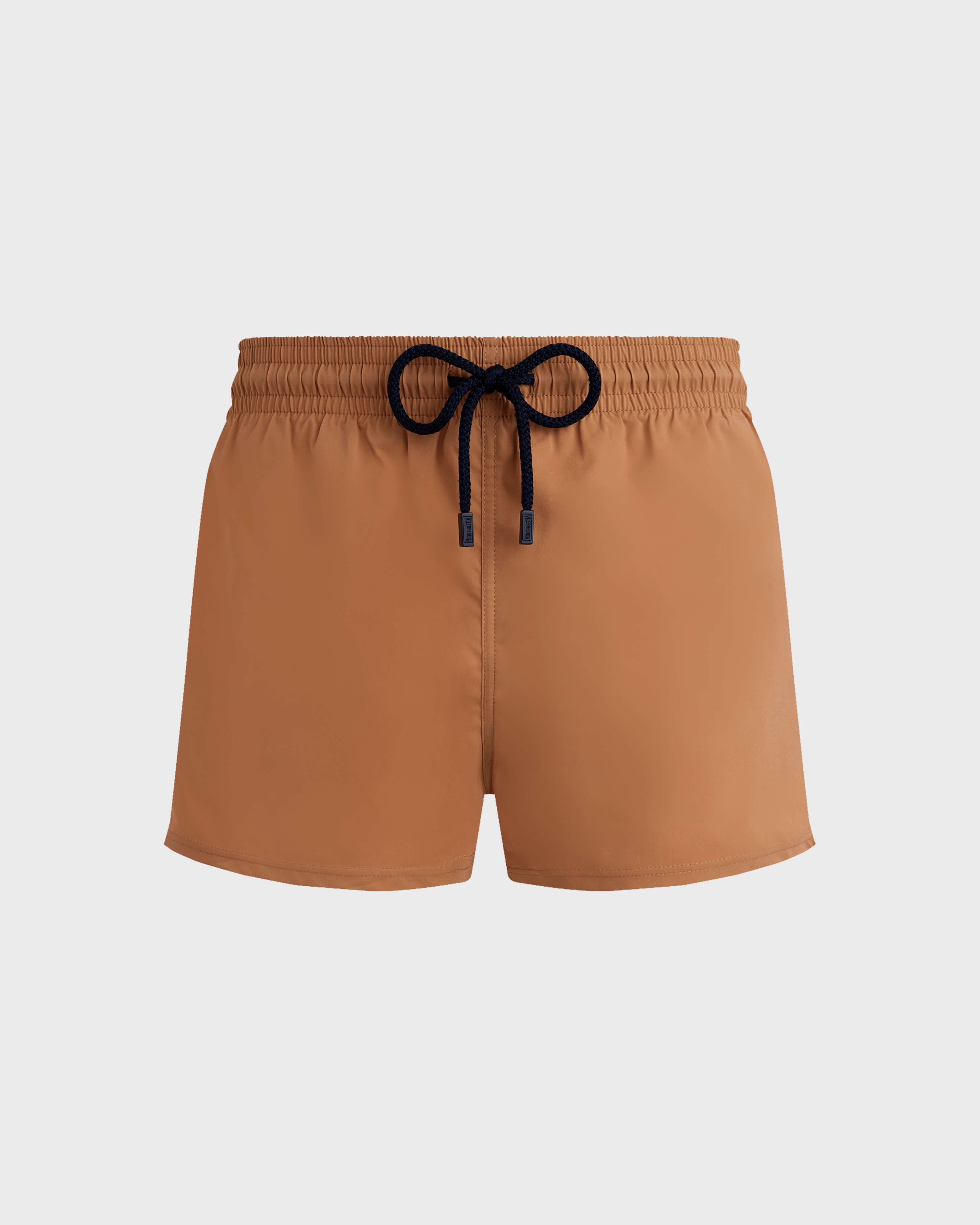 Men Swim Trunks Solid MOCHA front view
