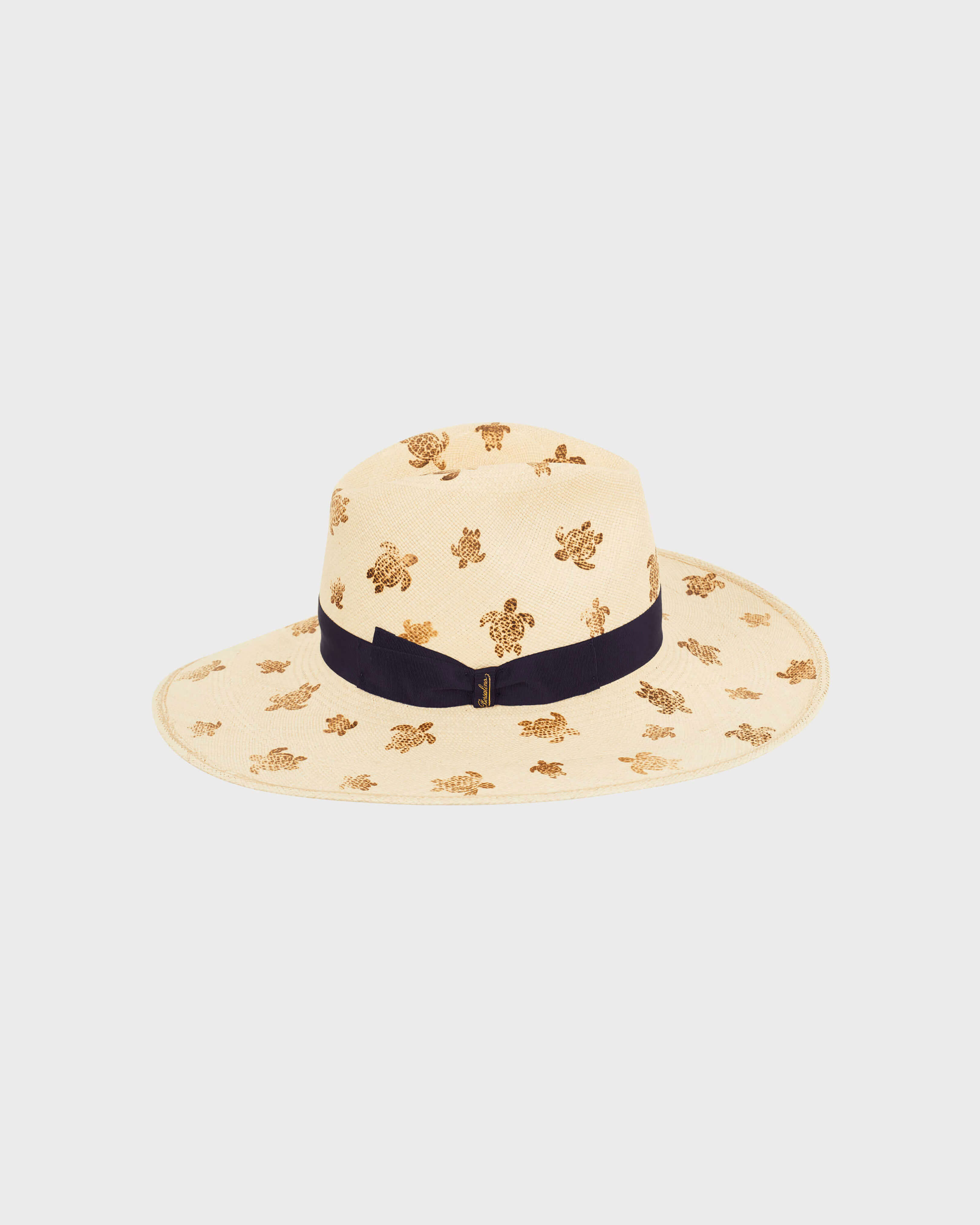 Women Straw Hat Vilebrequin x Borsalino SAND front view