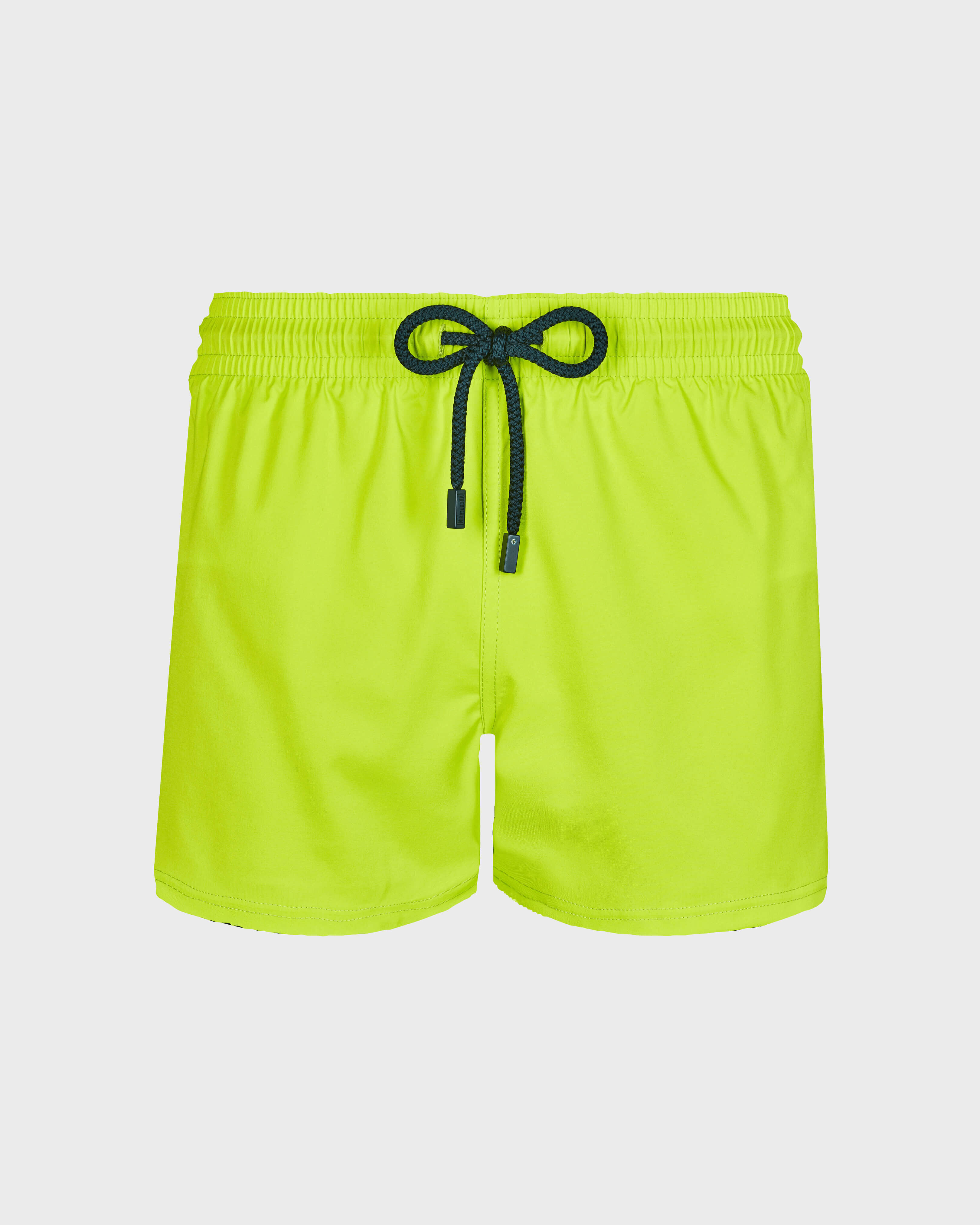 Costume da bagno corto uomo stretch e aderente a tinta unita CITRONELLA front view