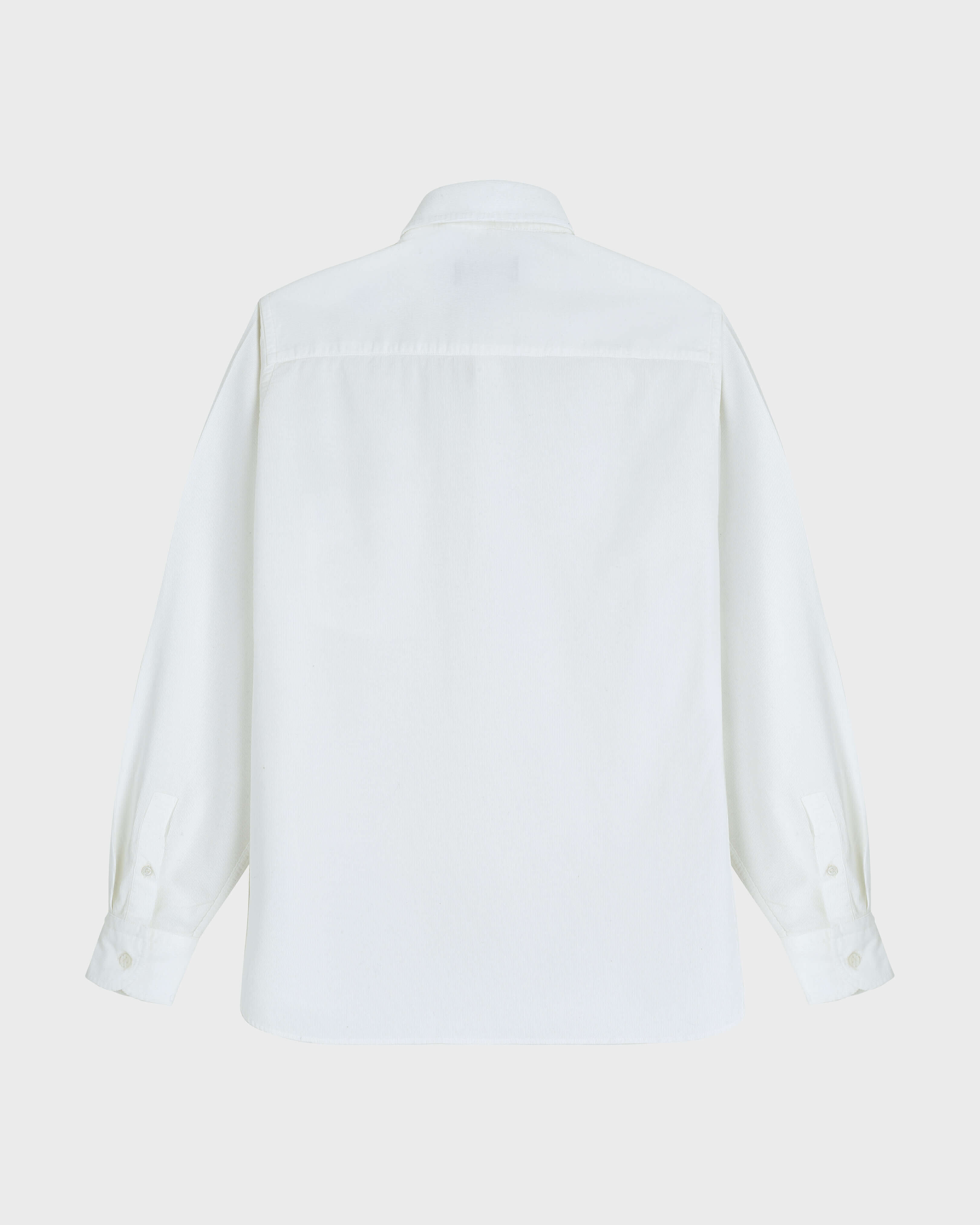 Solid Baumwollhemd für Herren OFF WHITE back view