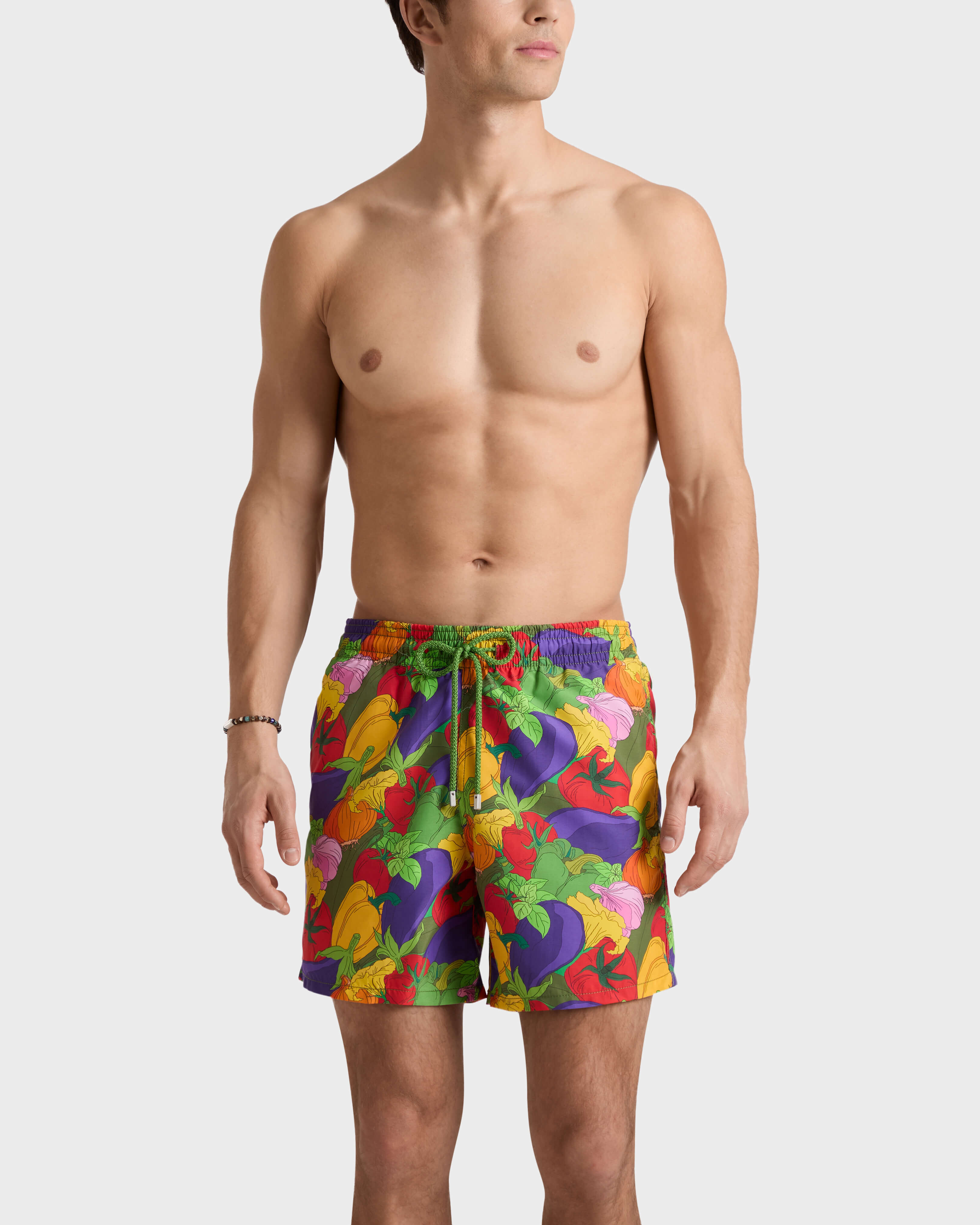 Como em casa Badeshorts für Herren MILITAIRE frontworn view