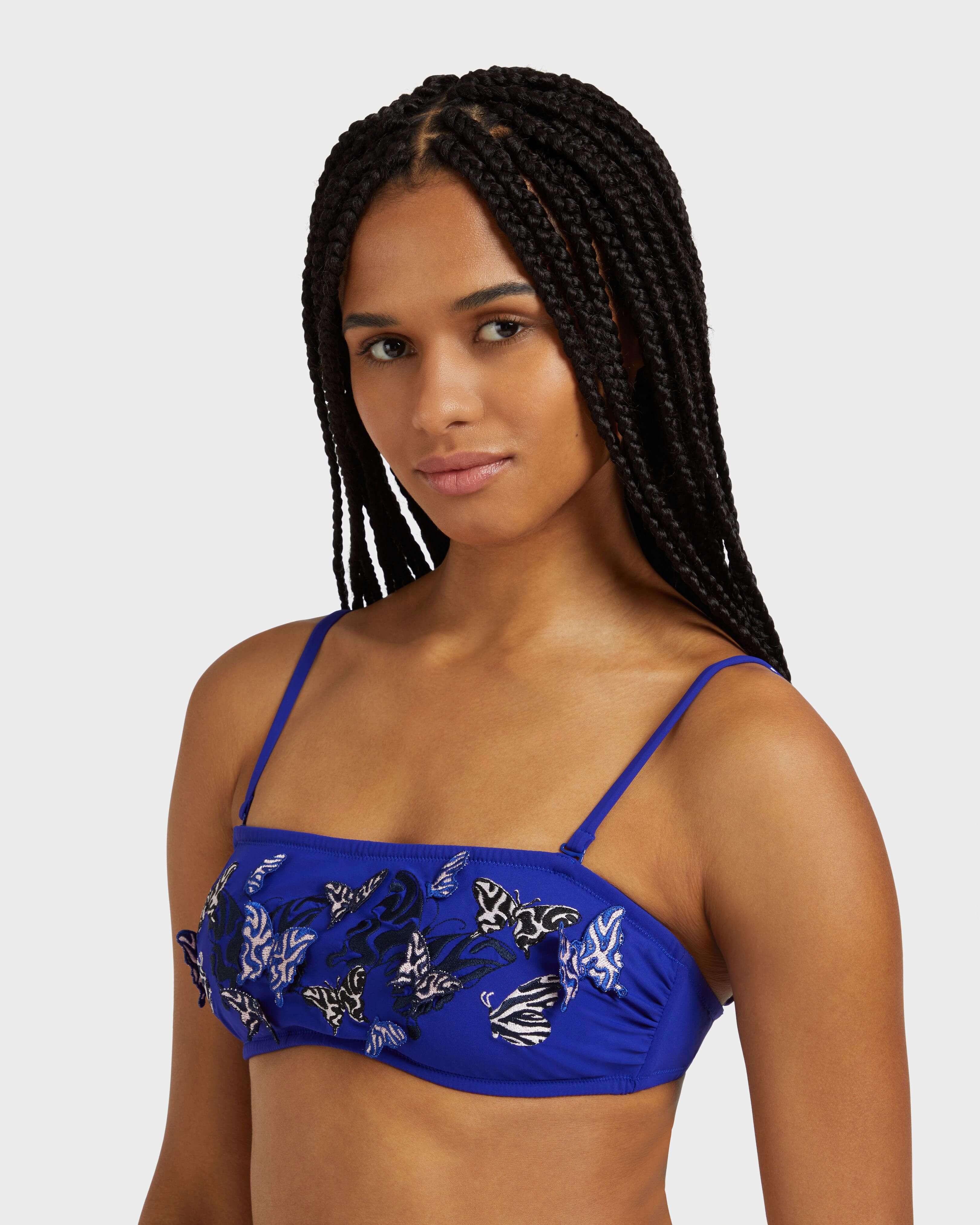 Women Bra- Style Bikini Top Embroidered Disco Butterfly MARRAKECH supp2 view