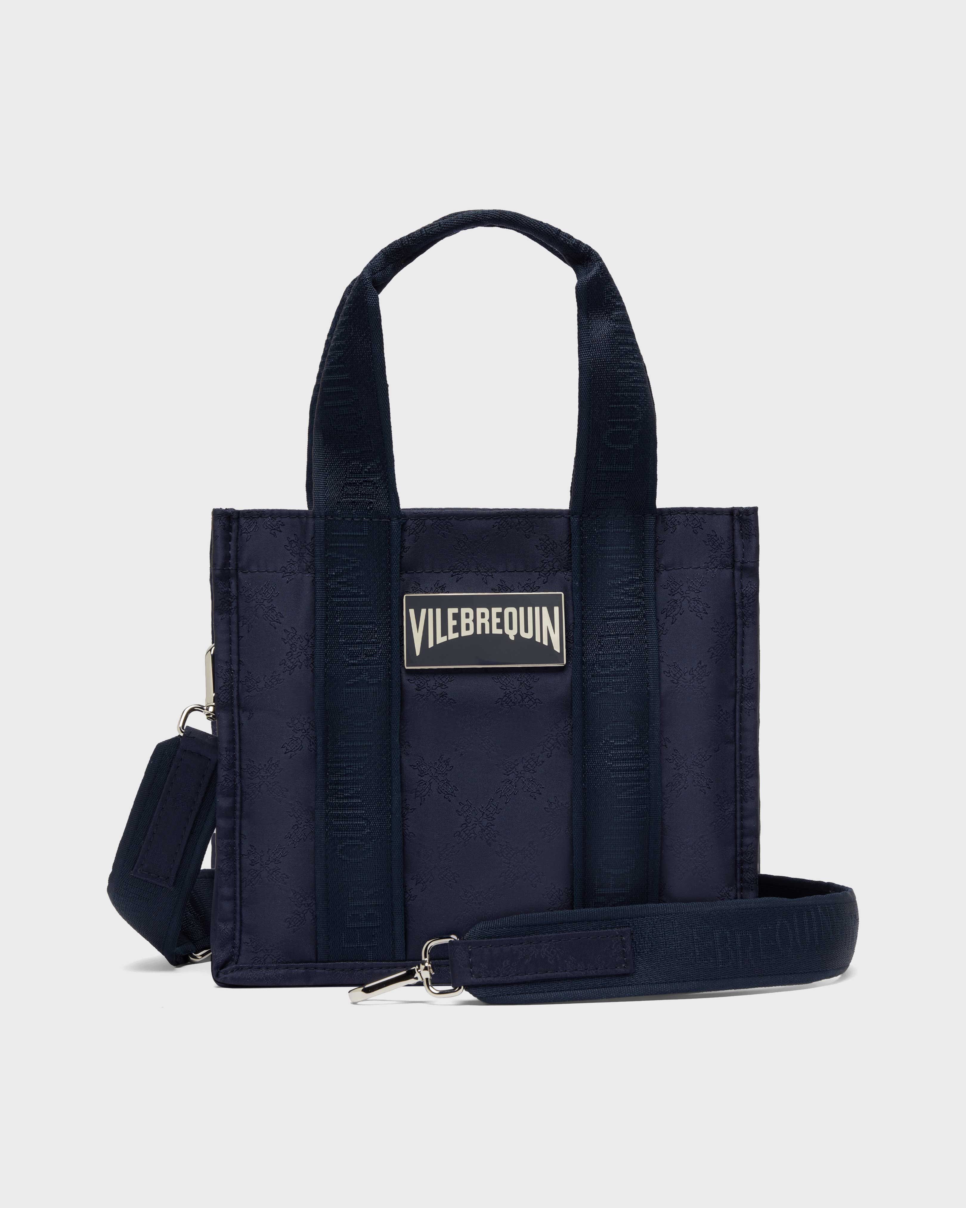 Women Mini Travel Bag Turtle Monogram Bag AZUL MARINO front view