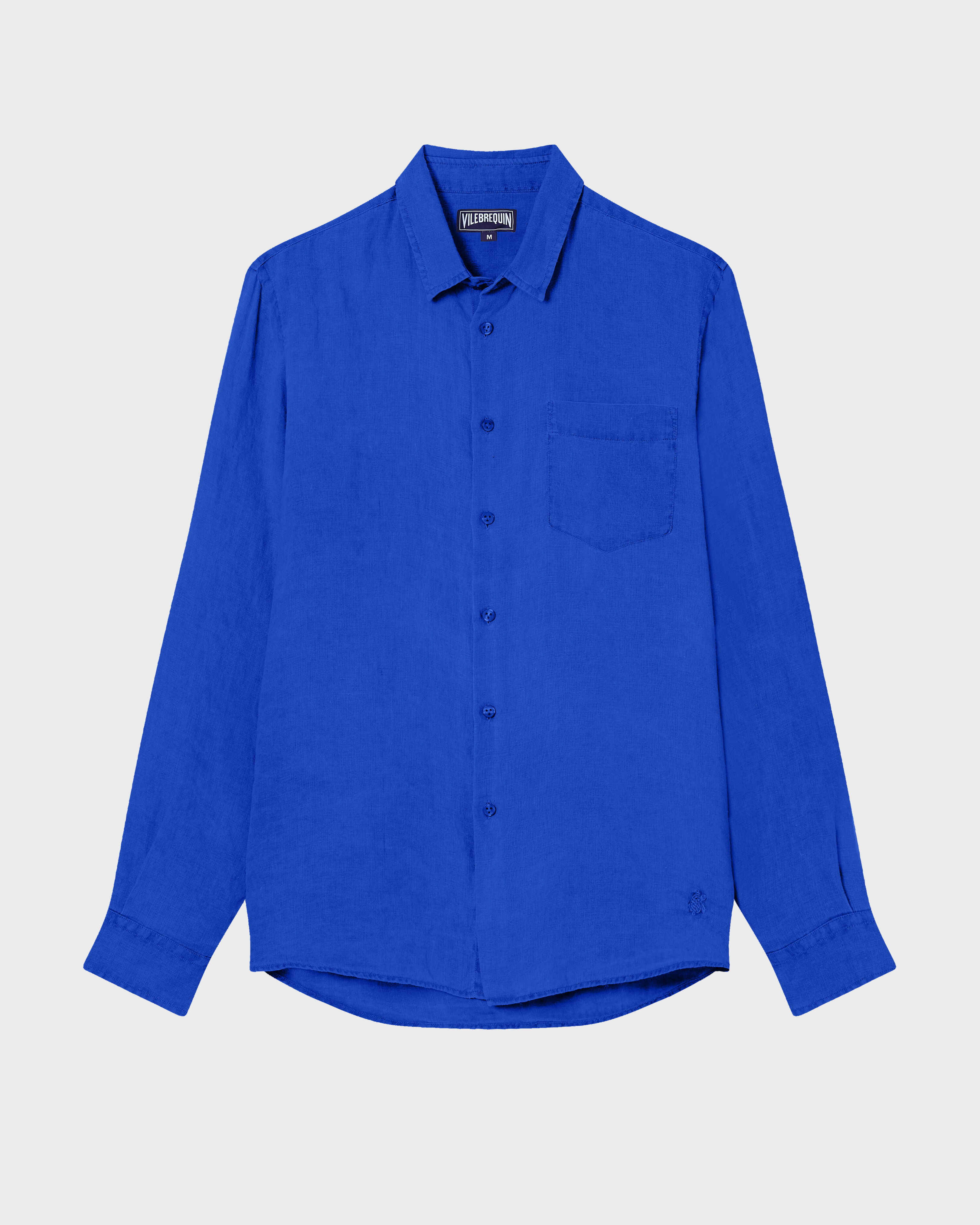 Camisa de lino lisa para hombre MARRAKECH front view