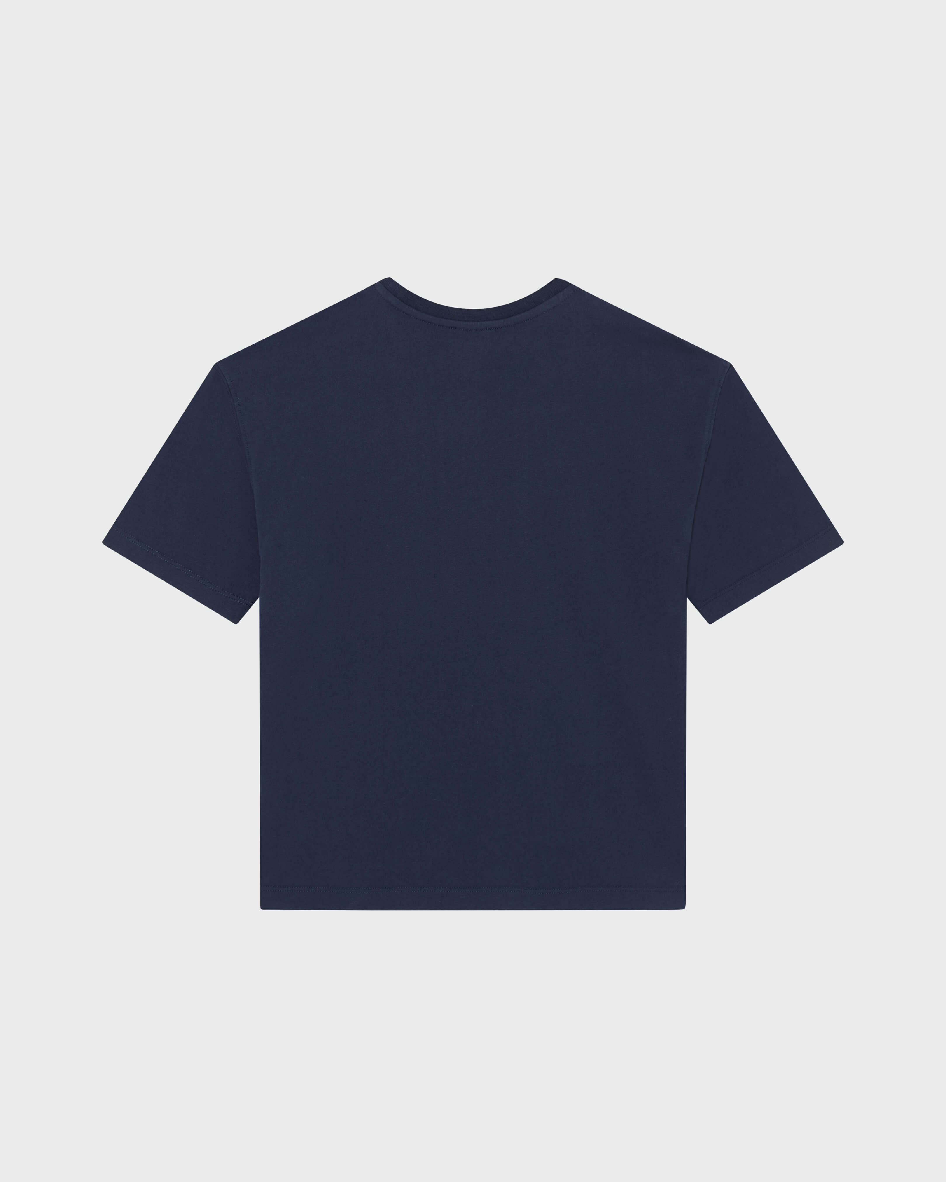Kids Organic Cotton Oversize T-shirt Vilebrequin Salva AZUL MARINO back view
