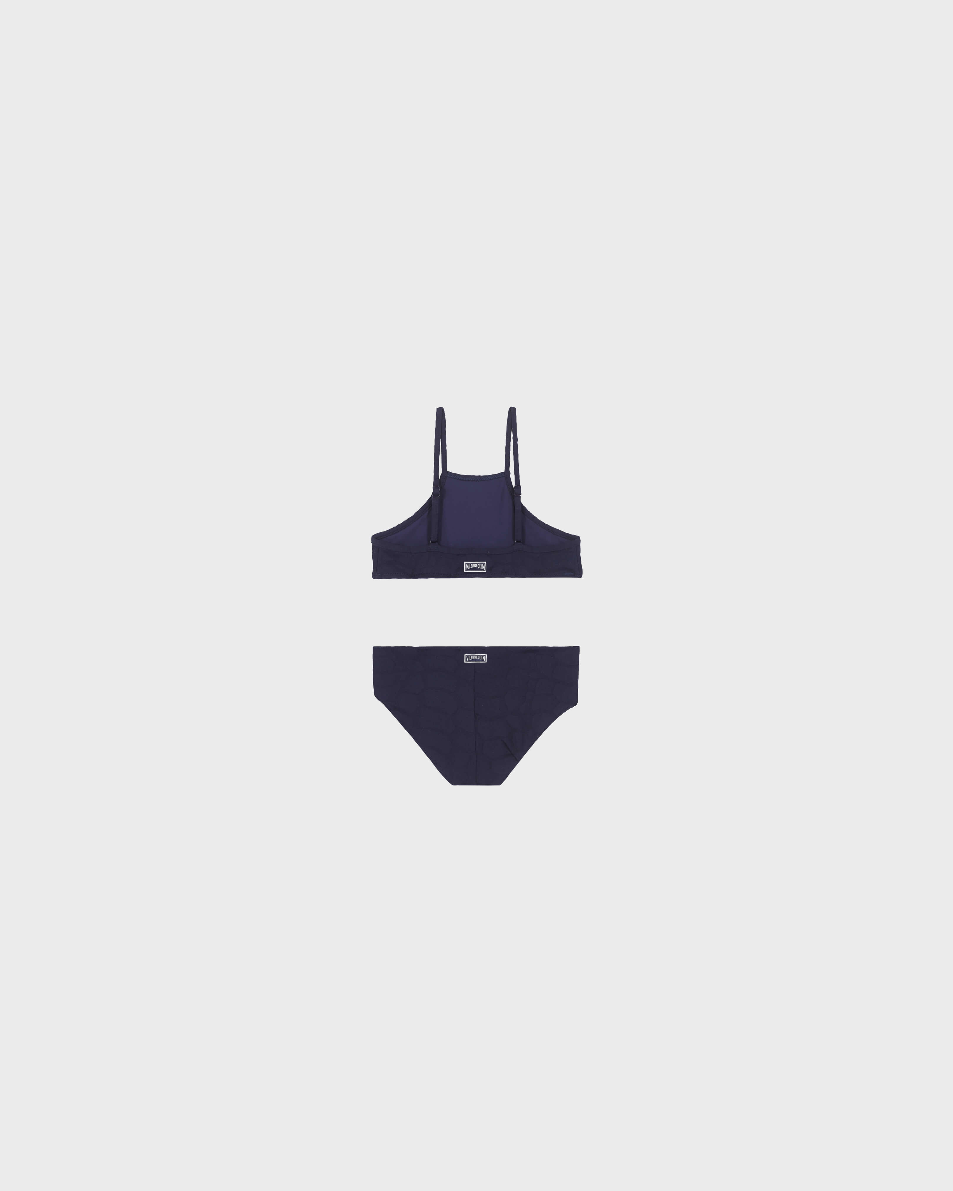 Girls Bikini Ecailles de tortues MIDNIGHT BLUE back view