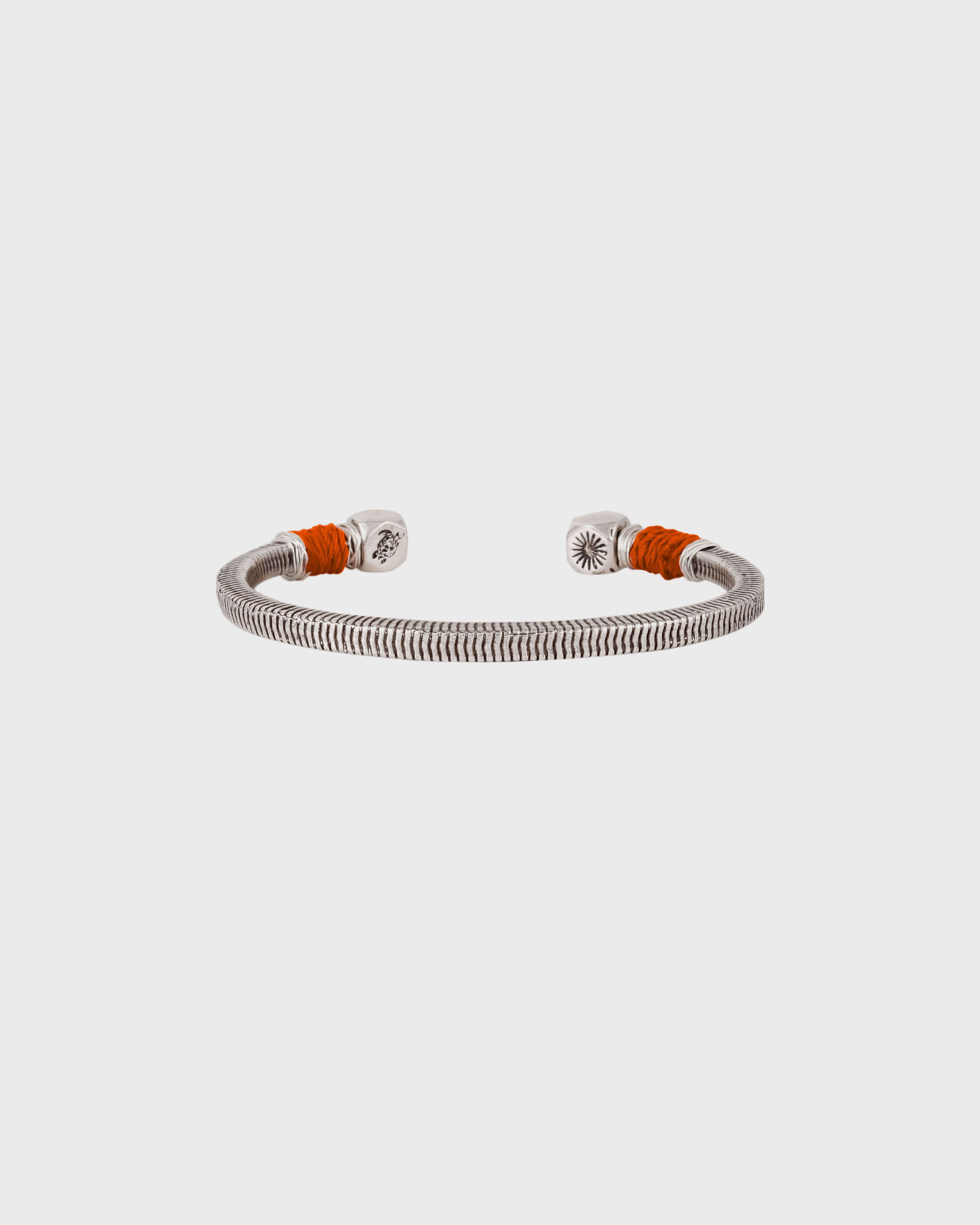 Silvered Jonc Bracelet - Vilebrequin x Gas Bijoux ALBICOCCA front view