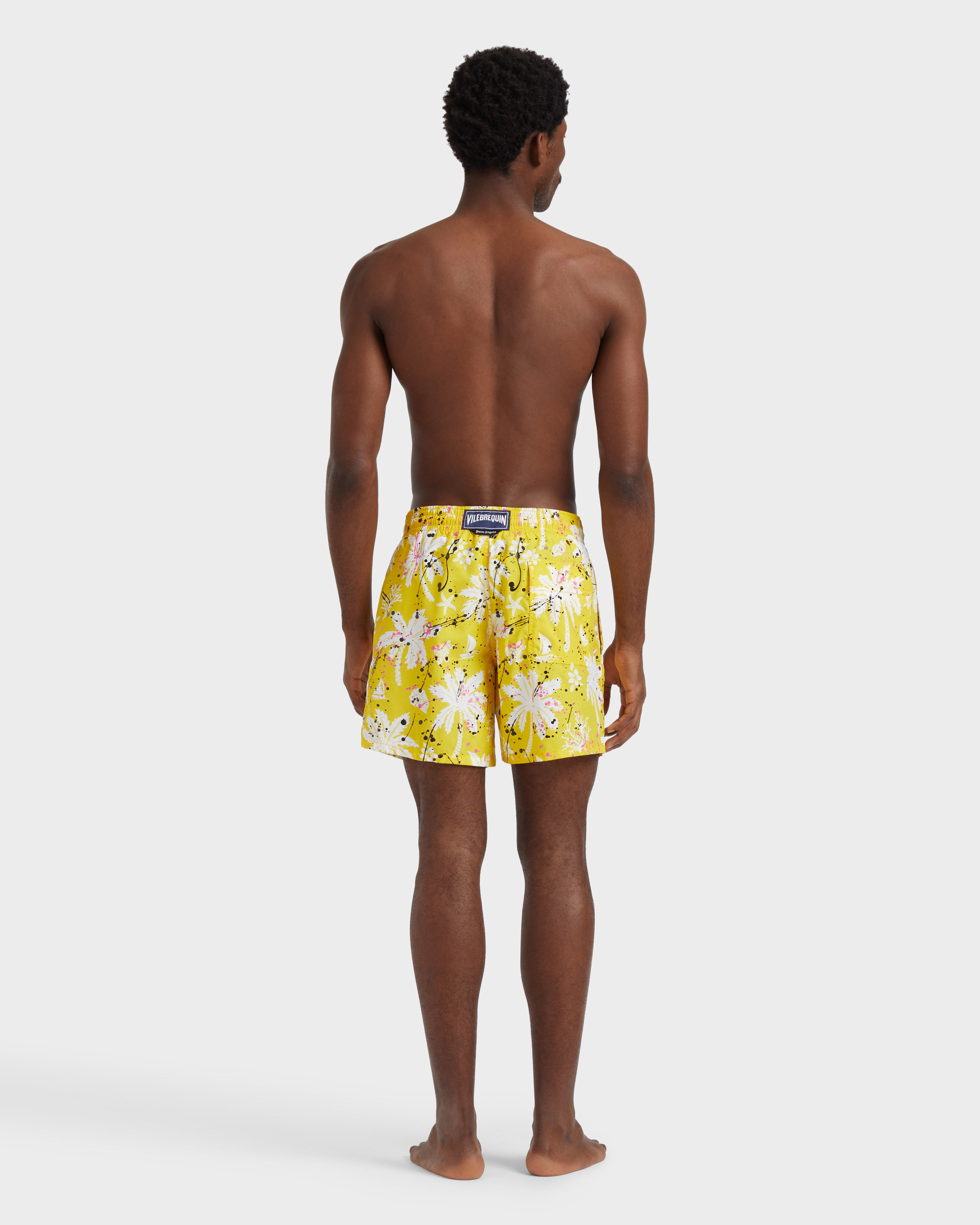 Men Swim Shorts Hawai Splash - VBQ x Palm Angels SUN backworn view