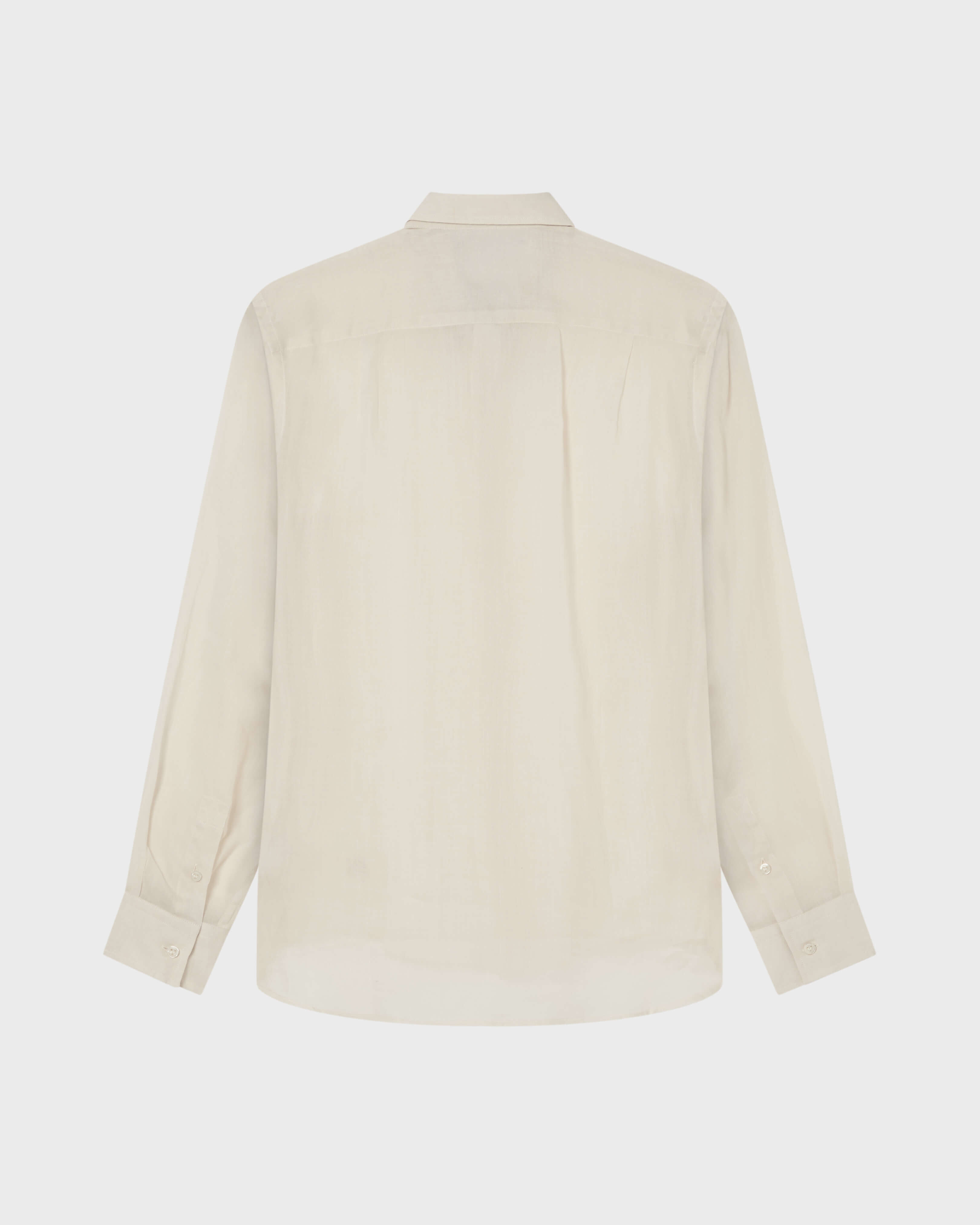 Camisa de ramio de color liso para hombre BRUME back view