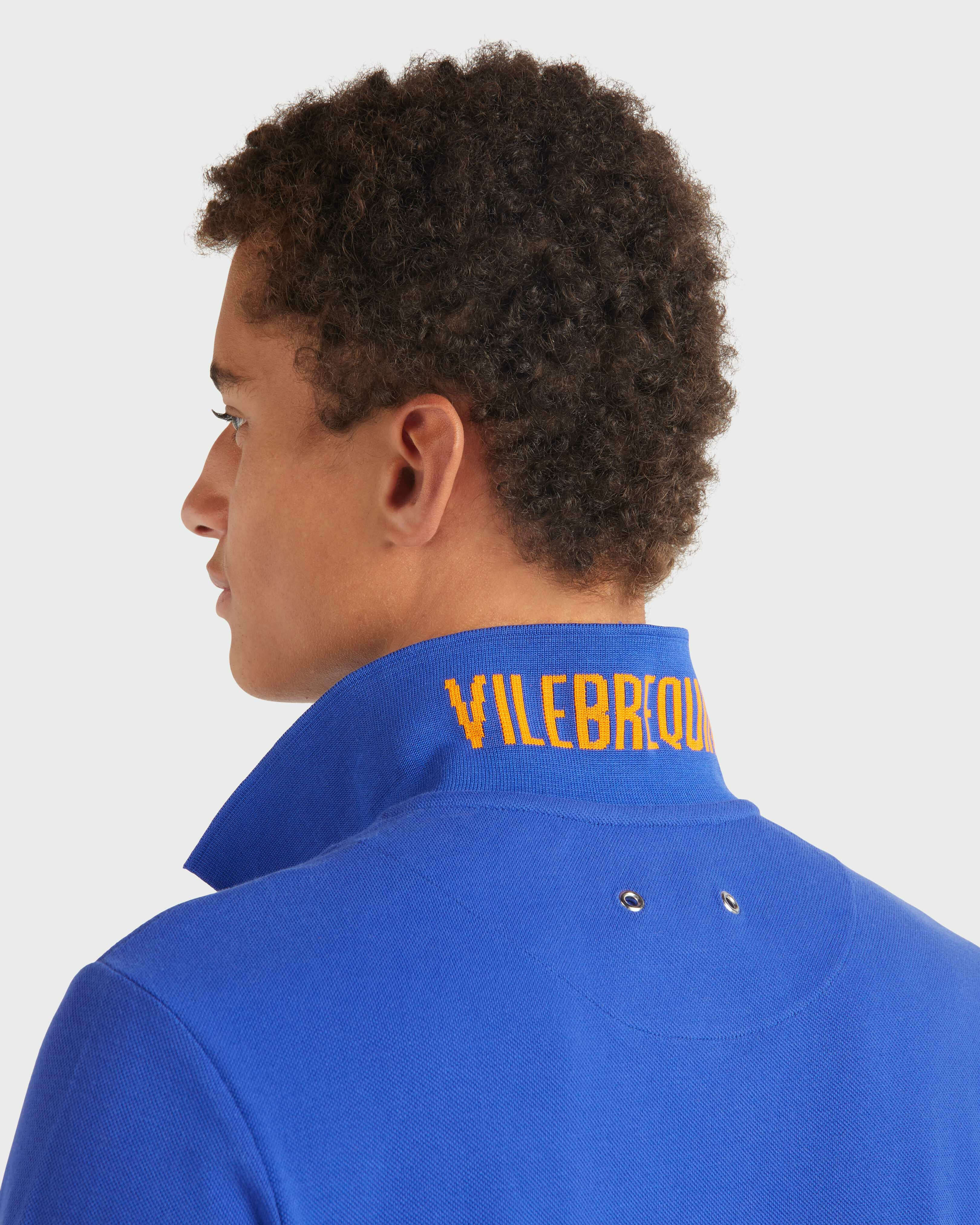 Men Organic Cotton Pique Polo Shirt Solid MARRAKECH supp2 view