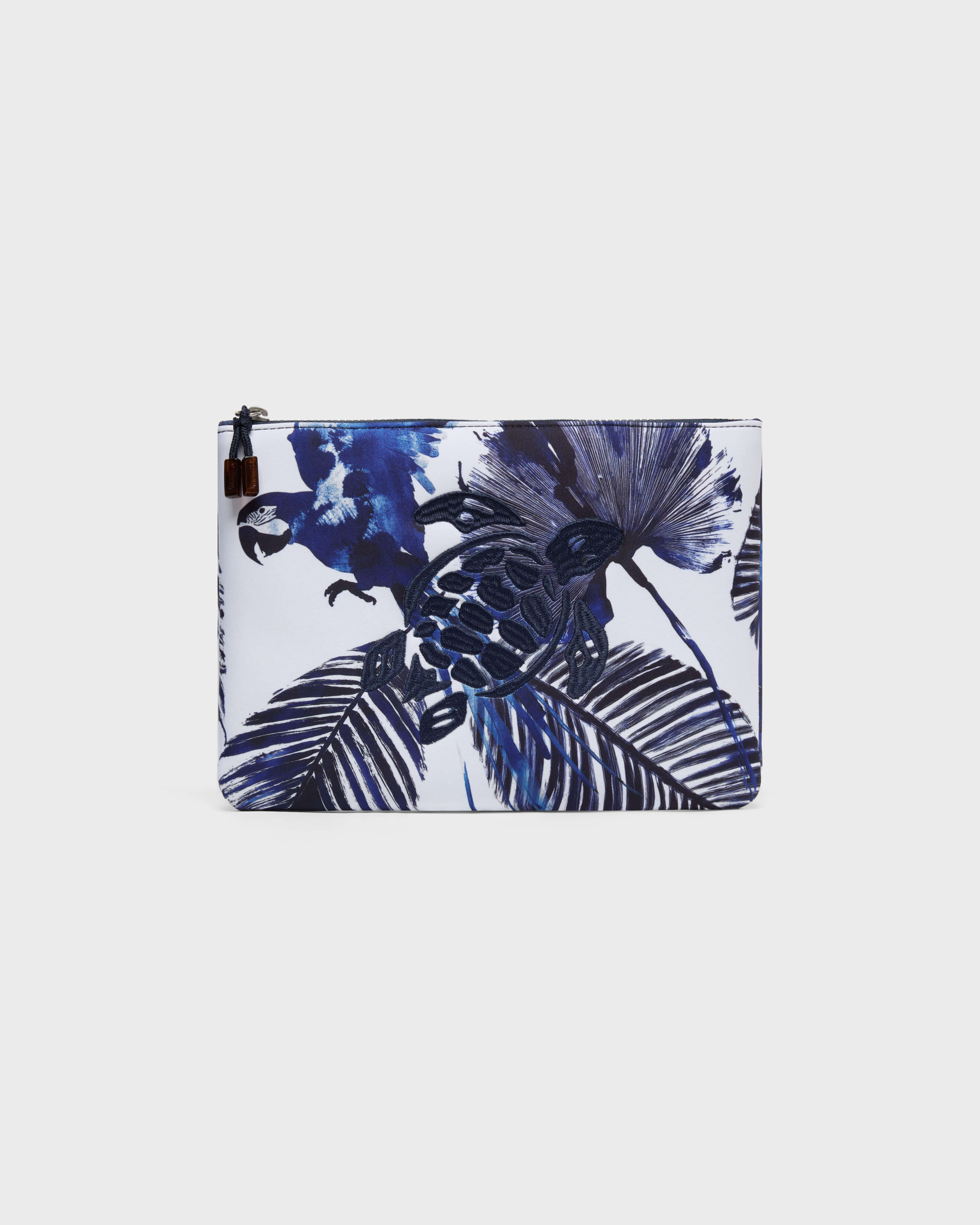 Neoprene Pouch Papagaio WHITE front view