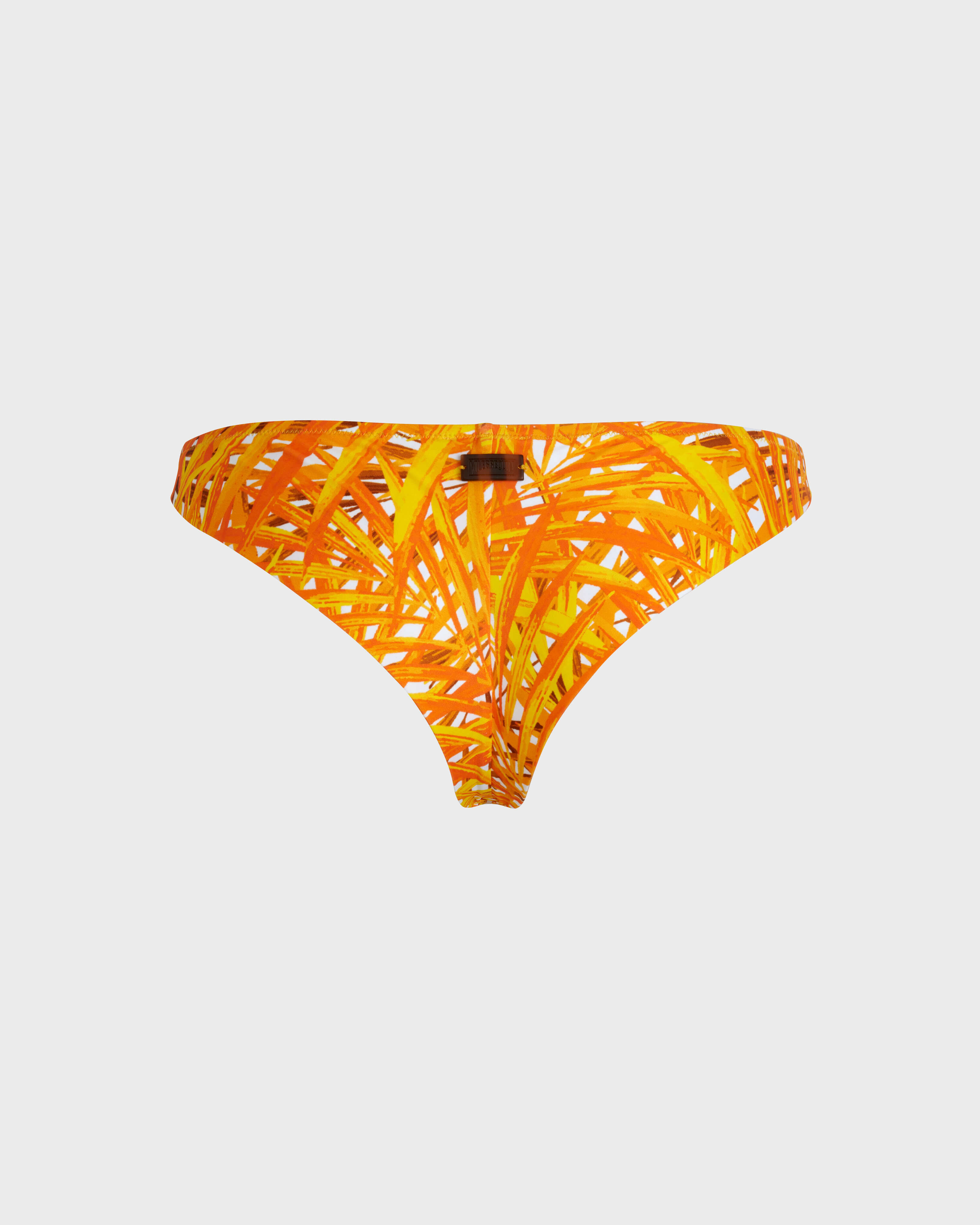 Women Tanga Bikini Bottom Palm Leaves MANGO back view