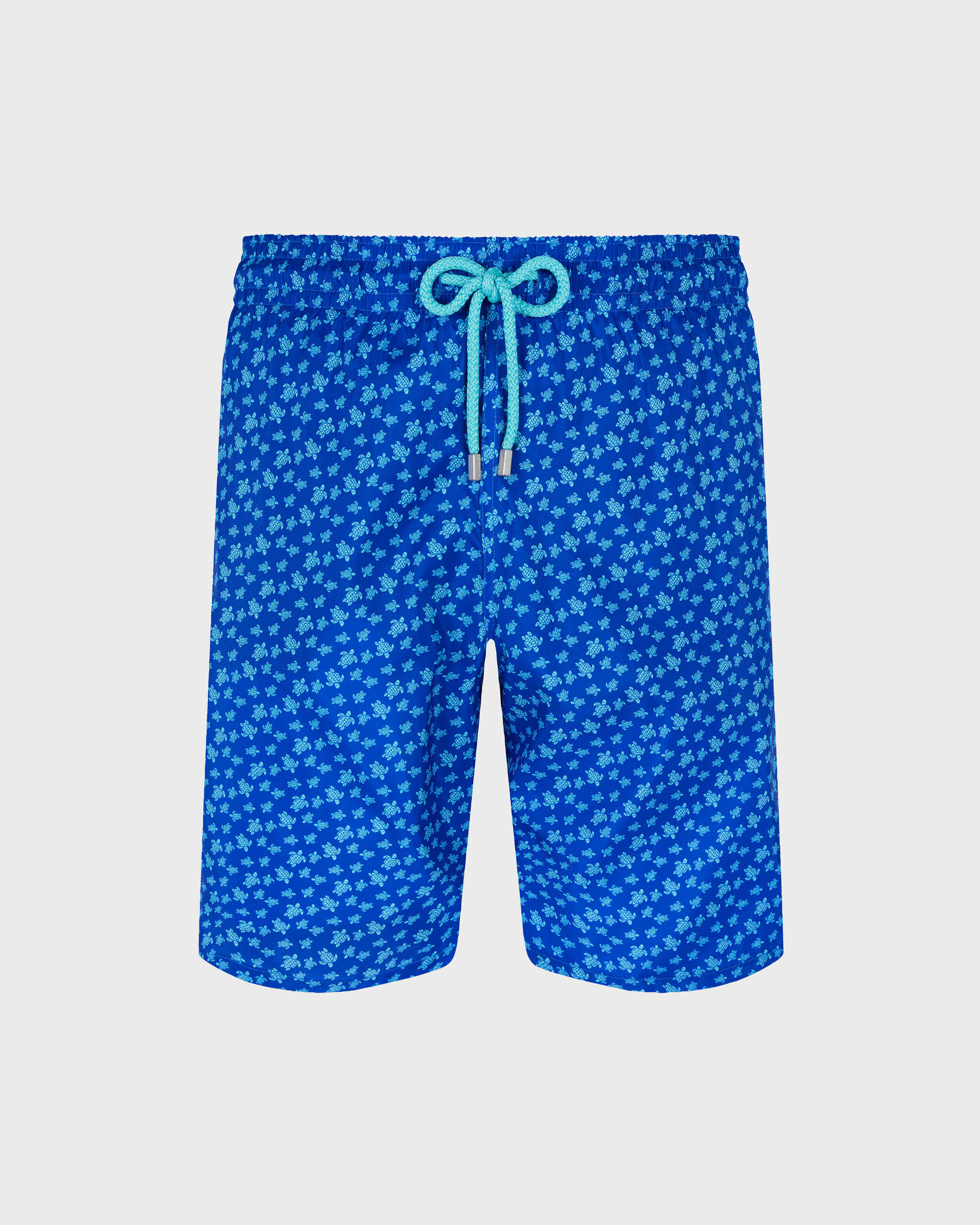 Men Long Swimwear Ultra-light and Packable Micro Ronde Des Tortues SEA BLUE front view
