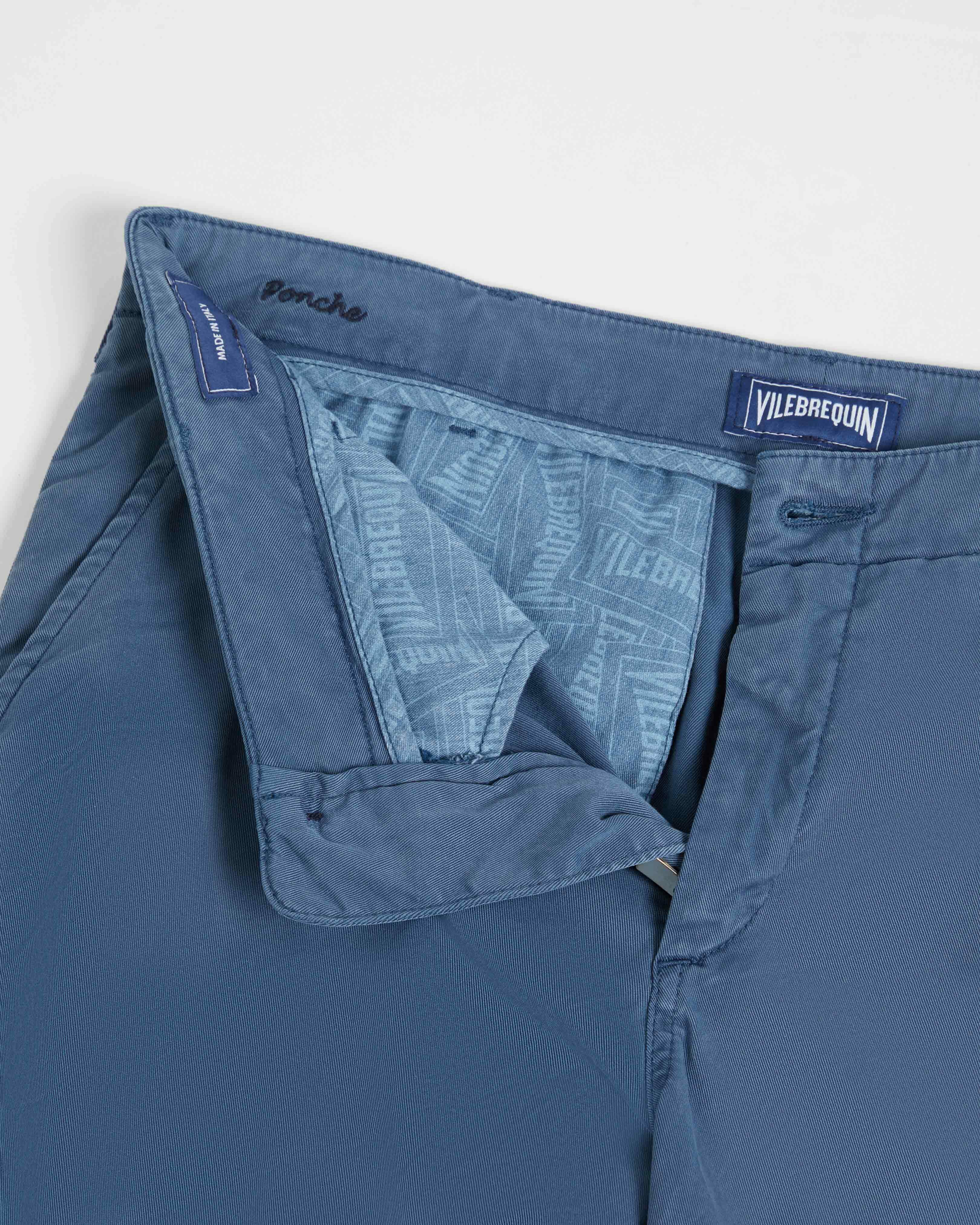 Men Tencel Gabardine Bermuda Shorts SEA BLUE supp2 view