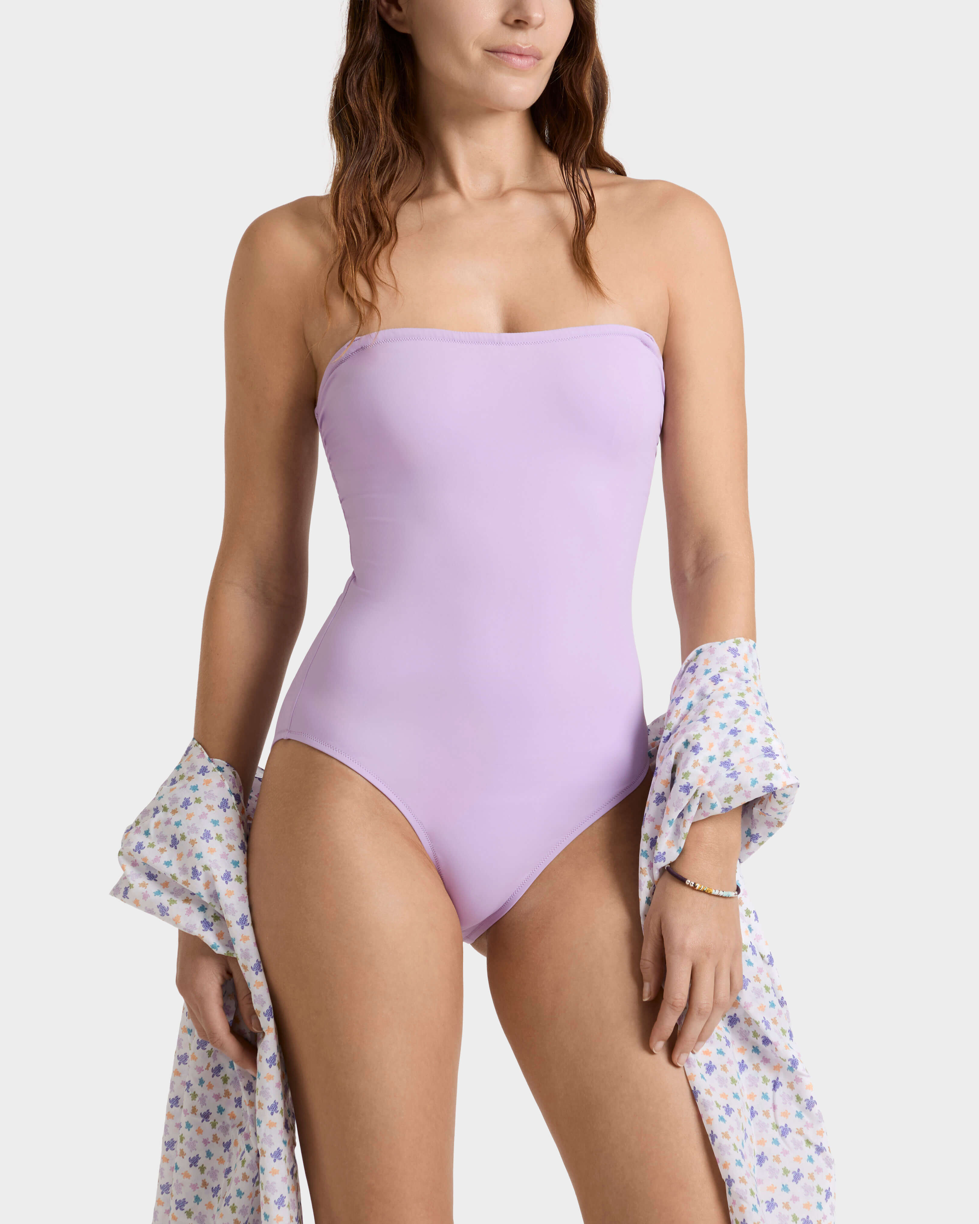 Costume intero donna con corpetto tinta unita FLEUR frontworn view