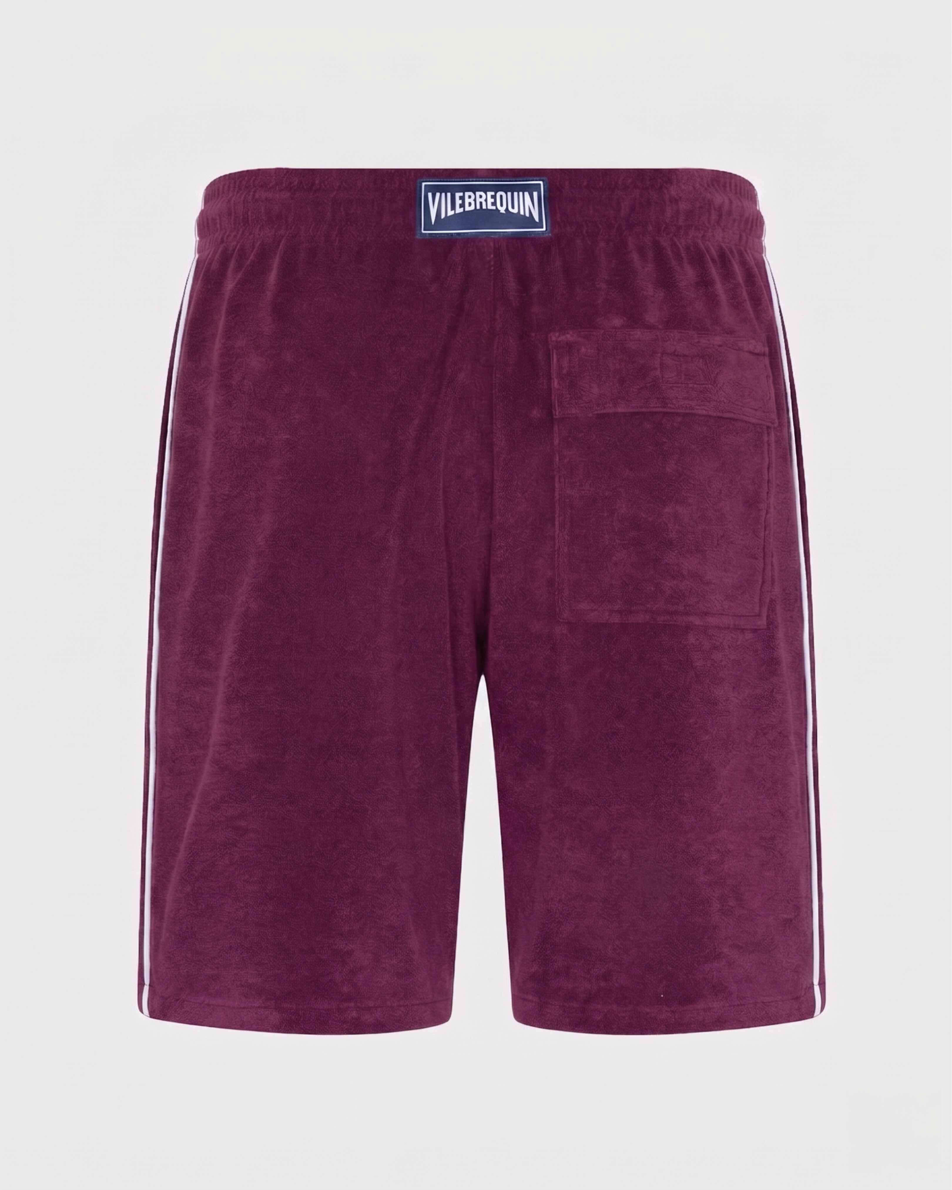 Bermuda uomo in spugna tinta unita KERALA back view
