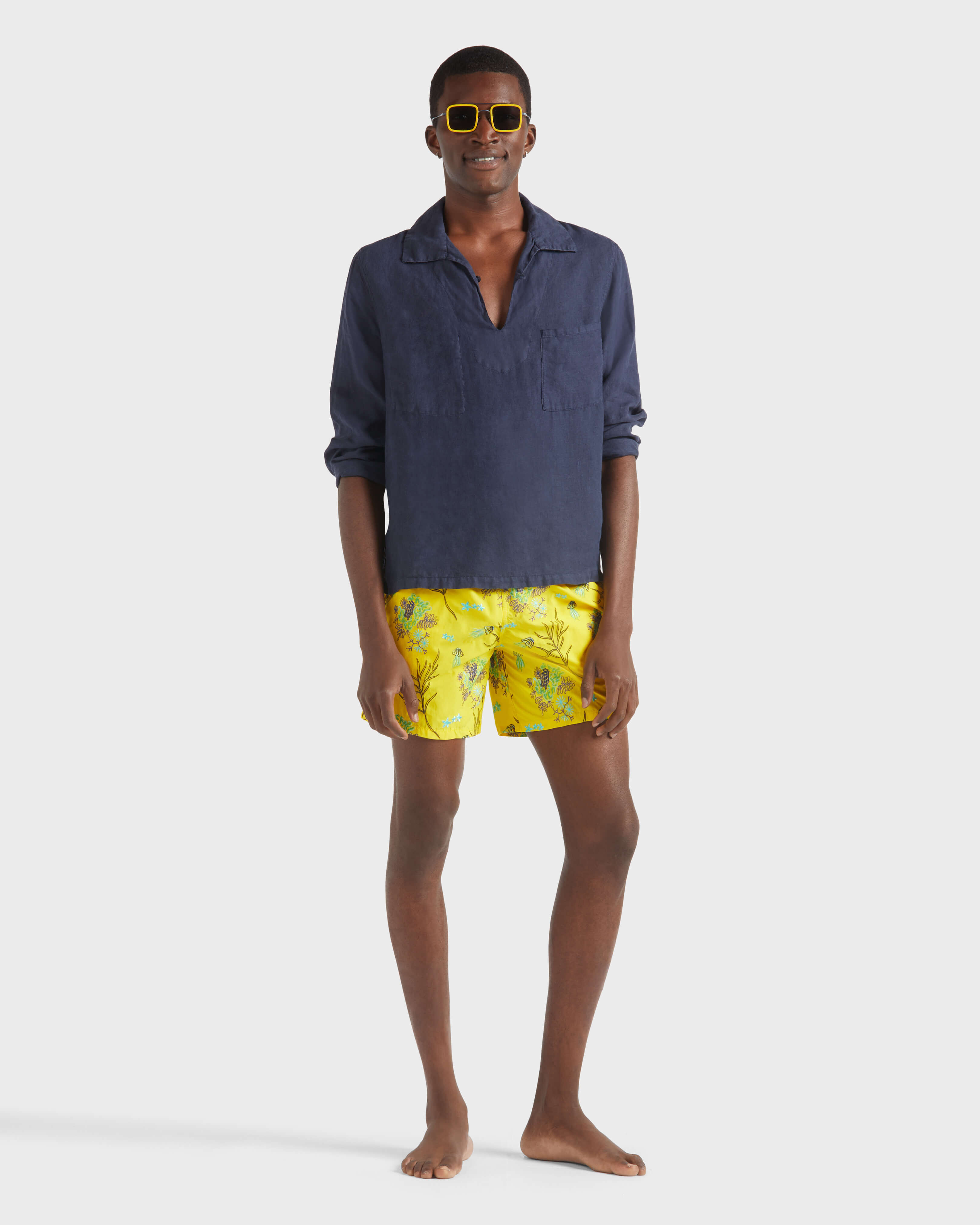 Men Swim Shorts Embroidered Medusa Flowers - Limited Edition SUN supp3 view