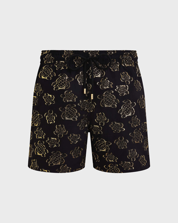 Vilebrequin - Men Swim Shorts Ronde Des Tortues Jacquard - Swimwear - Moopea - Black - Size XXL