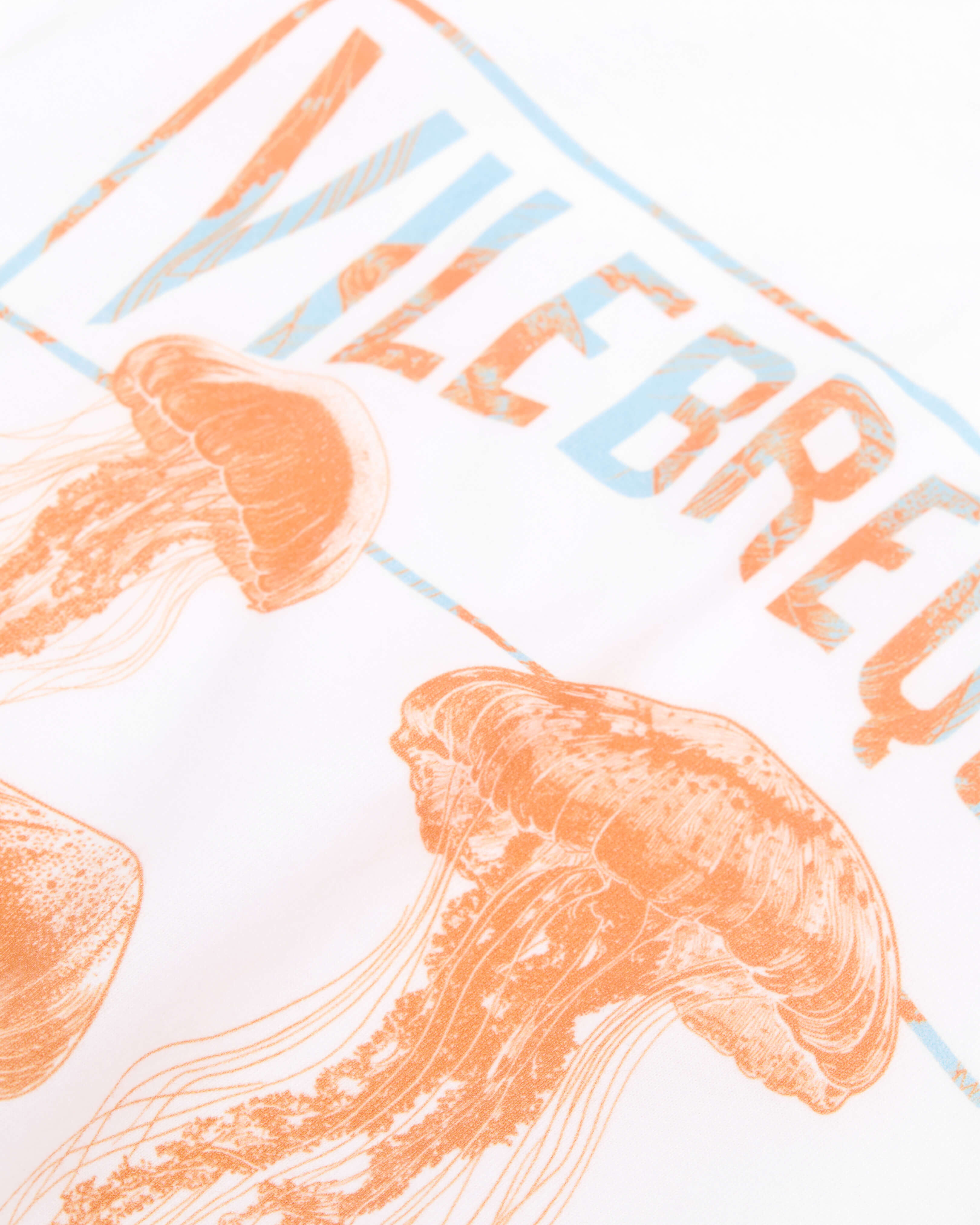 Camiseta en algodón orgánico con estampado Medusa para niño BLANCO look1 view