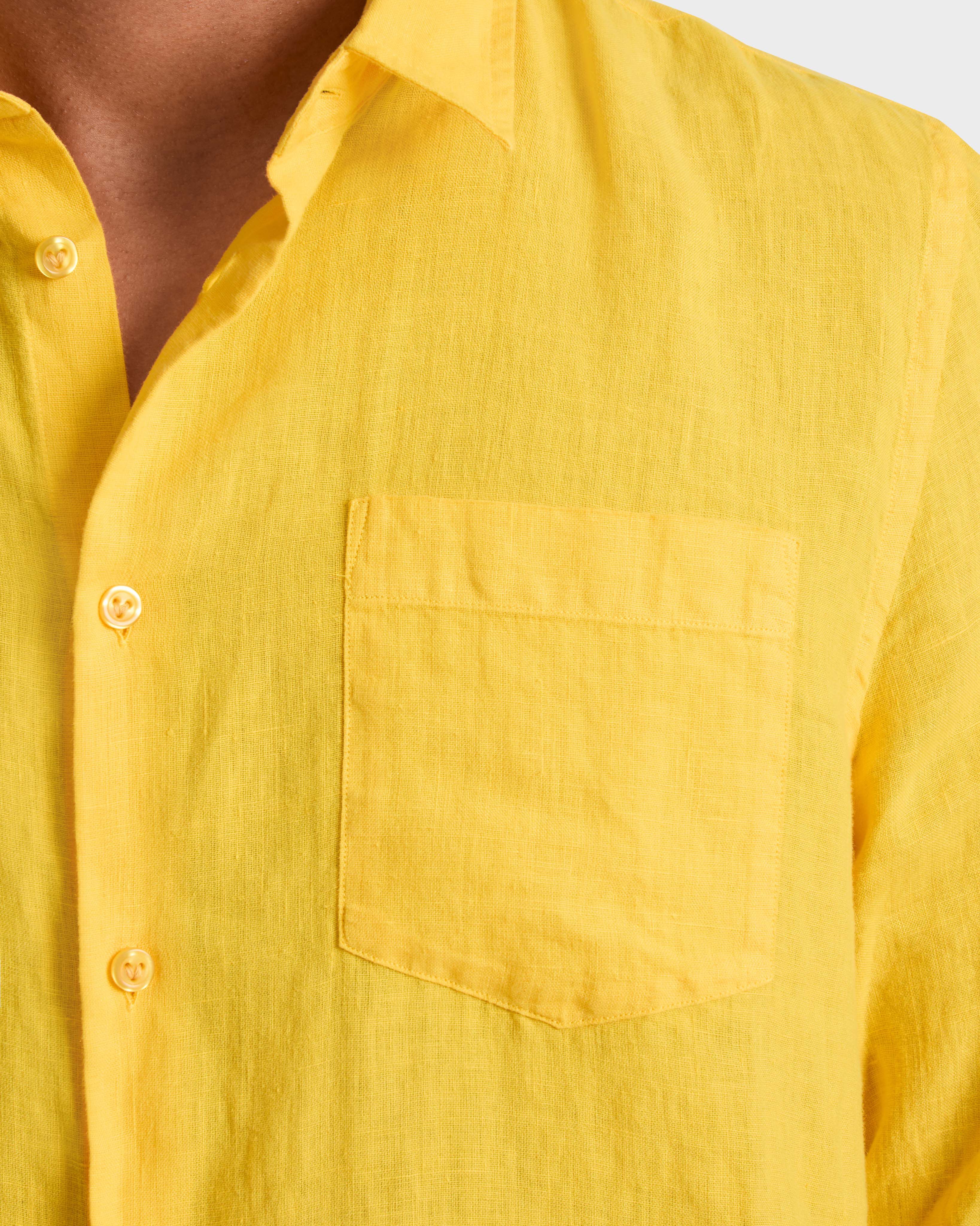 Camicia uomo in lino tinta unita GRANOTURCO supp1 view