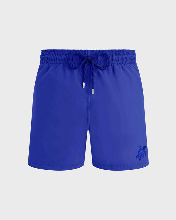 Vilebrequin - Men Swim Shorts Water-reactive Ronde Des Tortues Maxi - Swimwear - Moorea - Blue - Size L