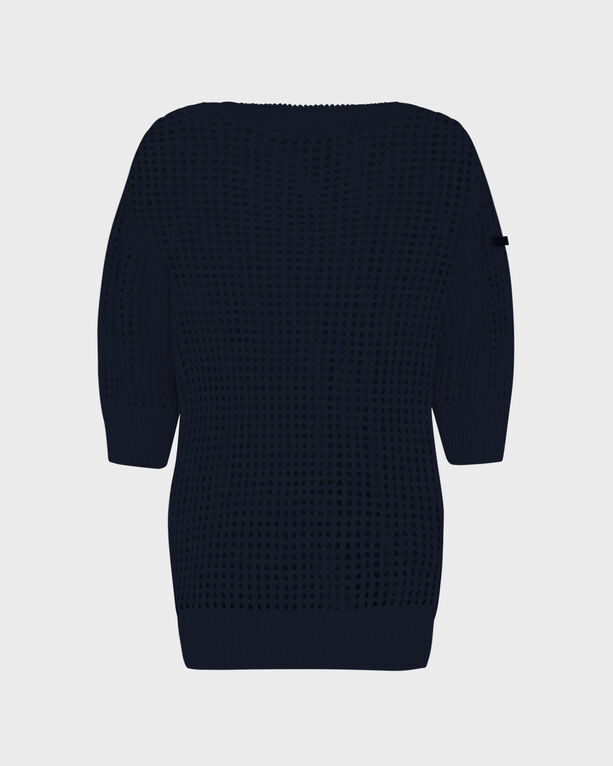 Vilebrequin - Women Crochet Sweater Solid - Pullover - Linh - Blue - Size M