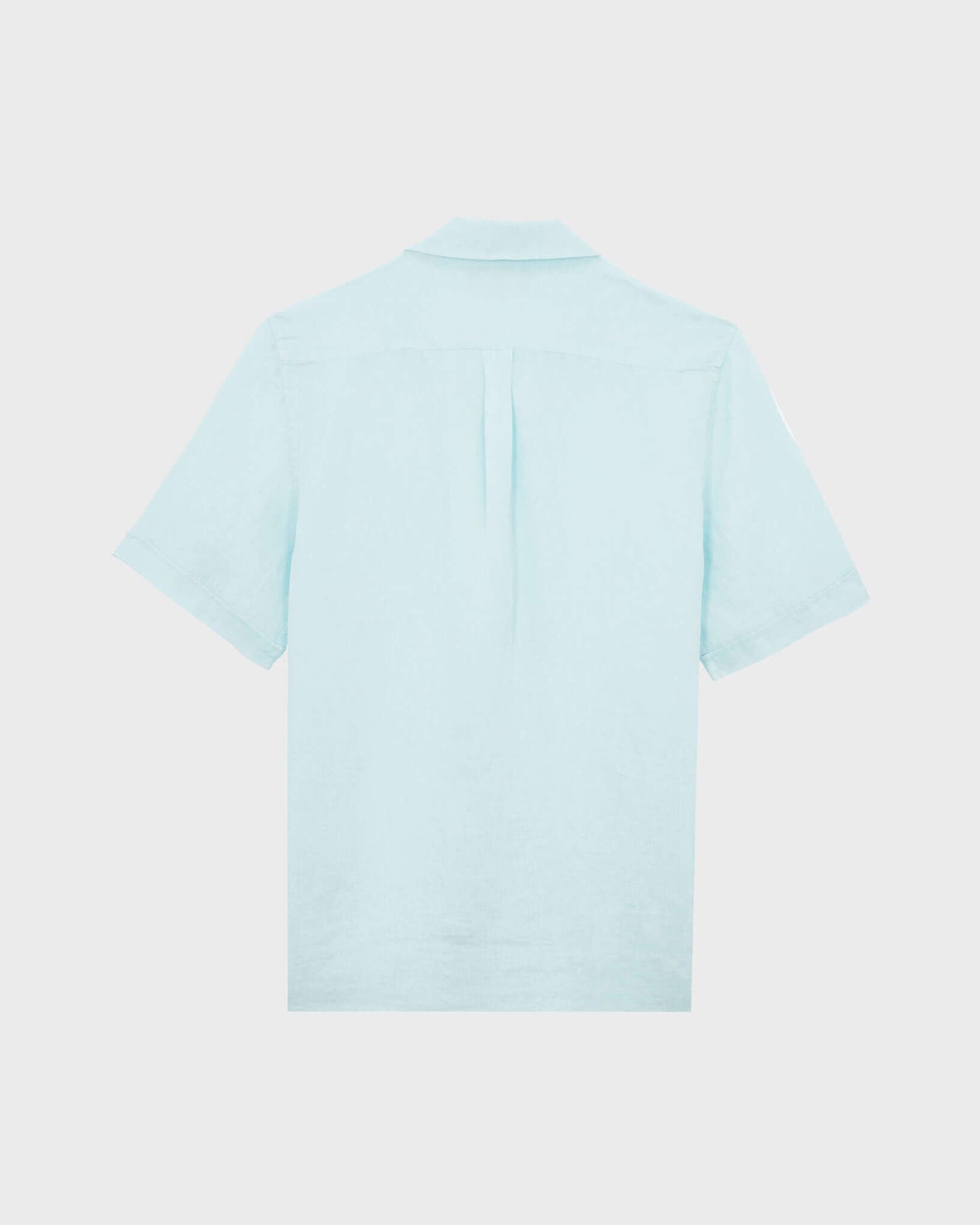 Men Bowling Shirt Solid PACIFIC back view
