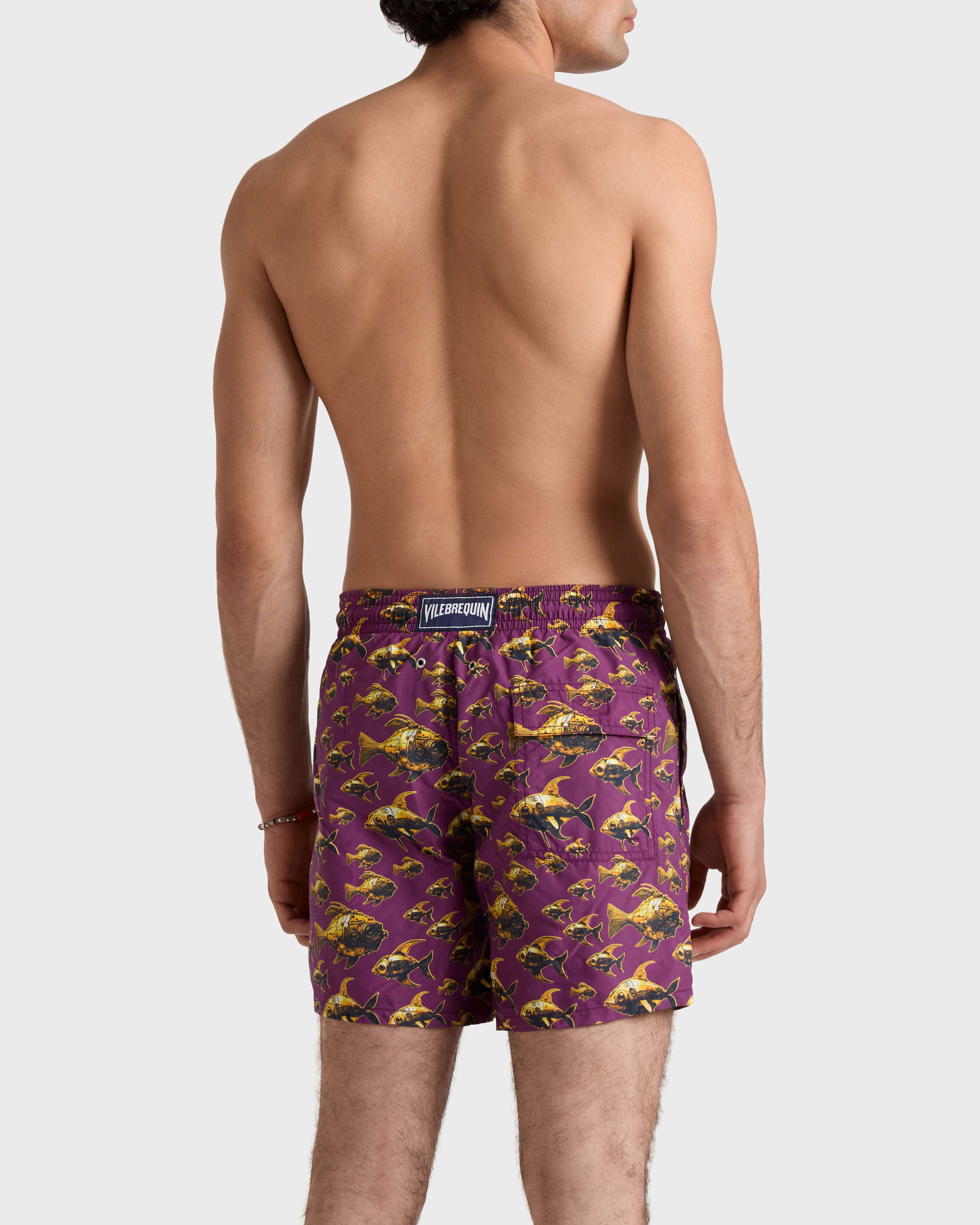 Men Swim Shorts Meca Fish KERALA backworn view