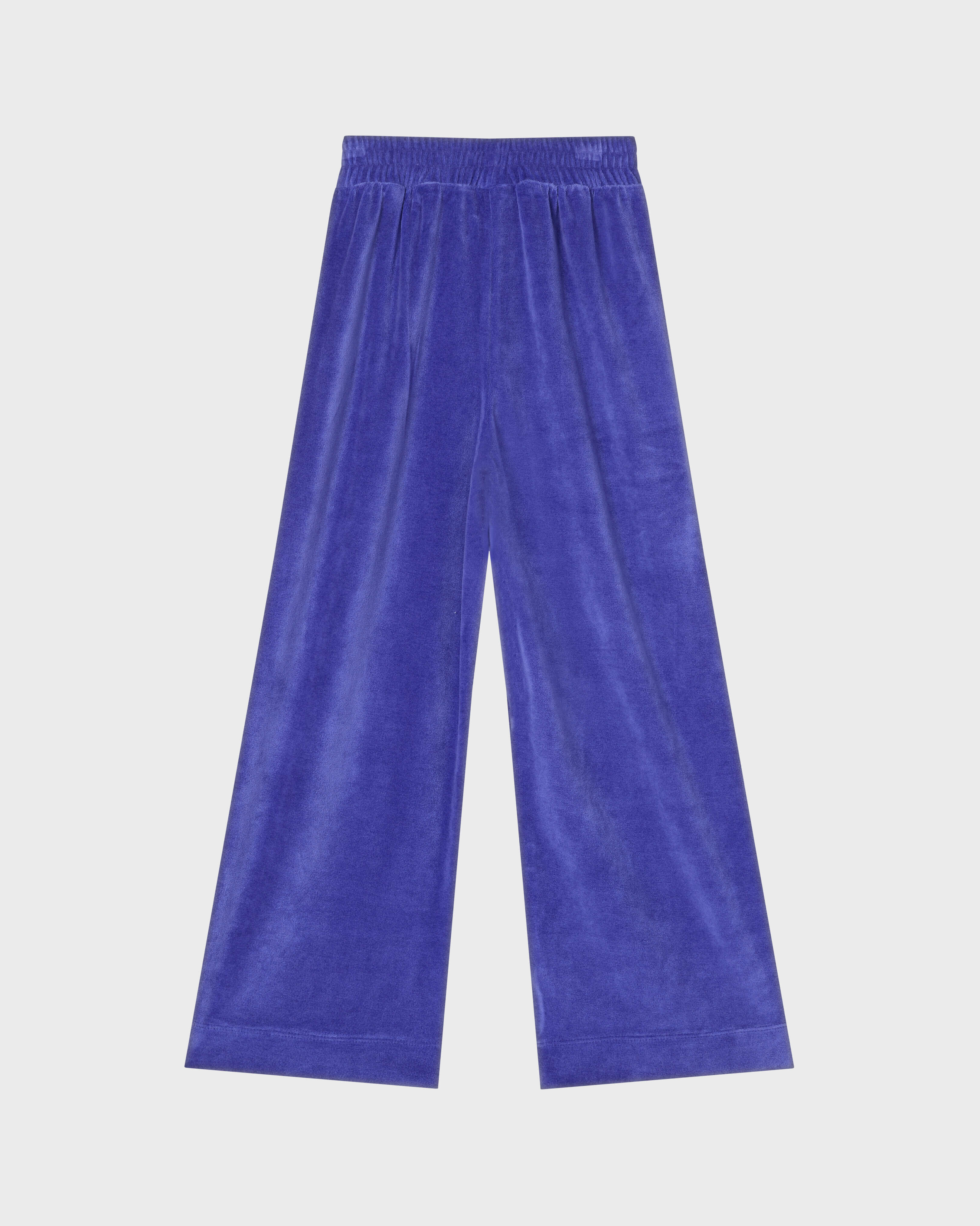 Pantalon taille élastique en velours enfant Tortue brodée VERSAILLES front view