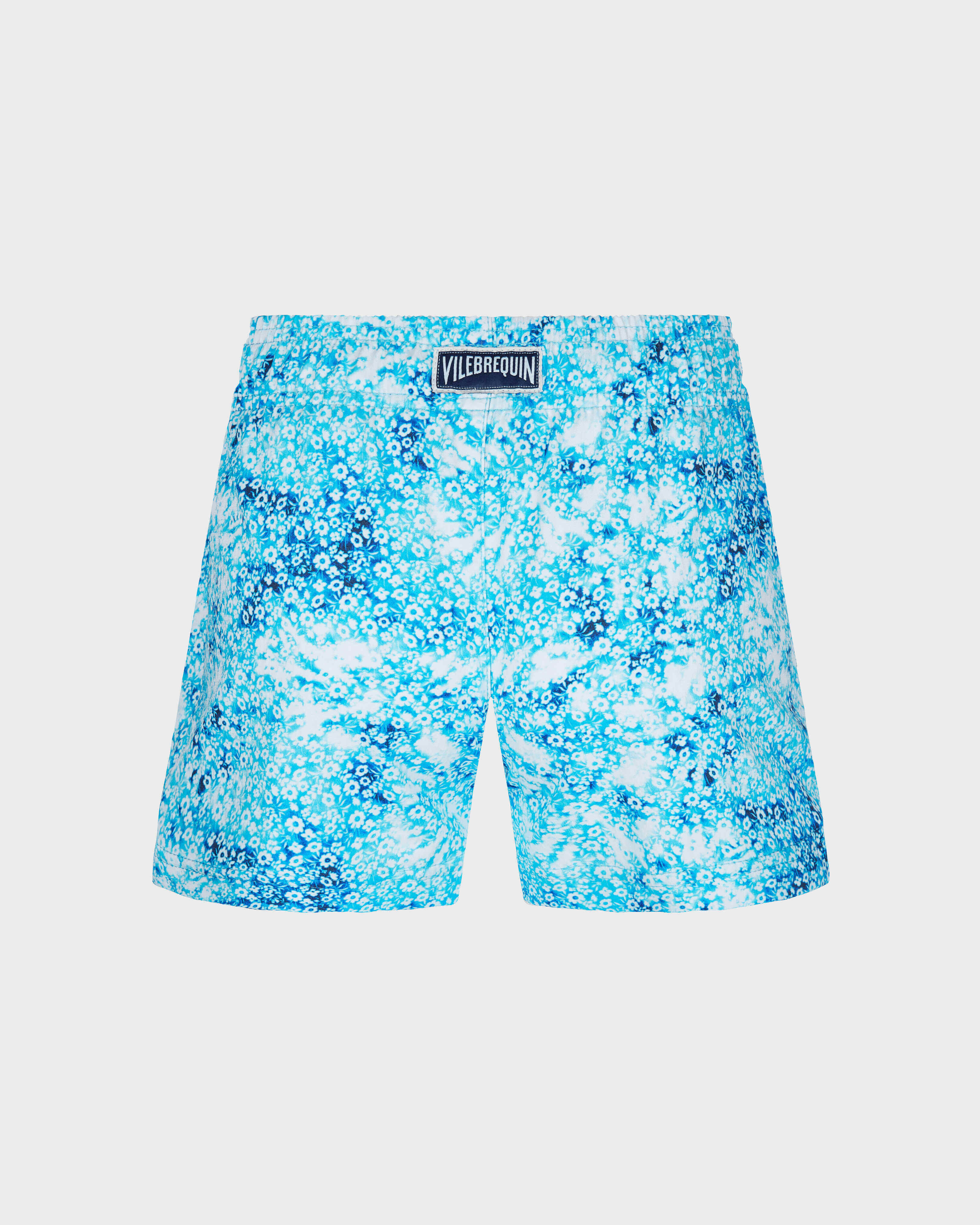 Flowers Tieand Dye Badeshorts für Mädchen MARINEBLAU back view