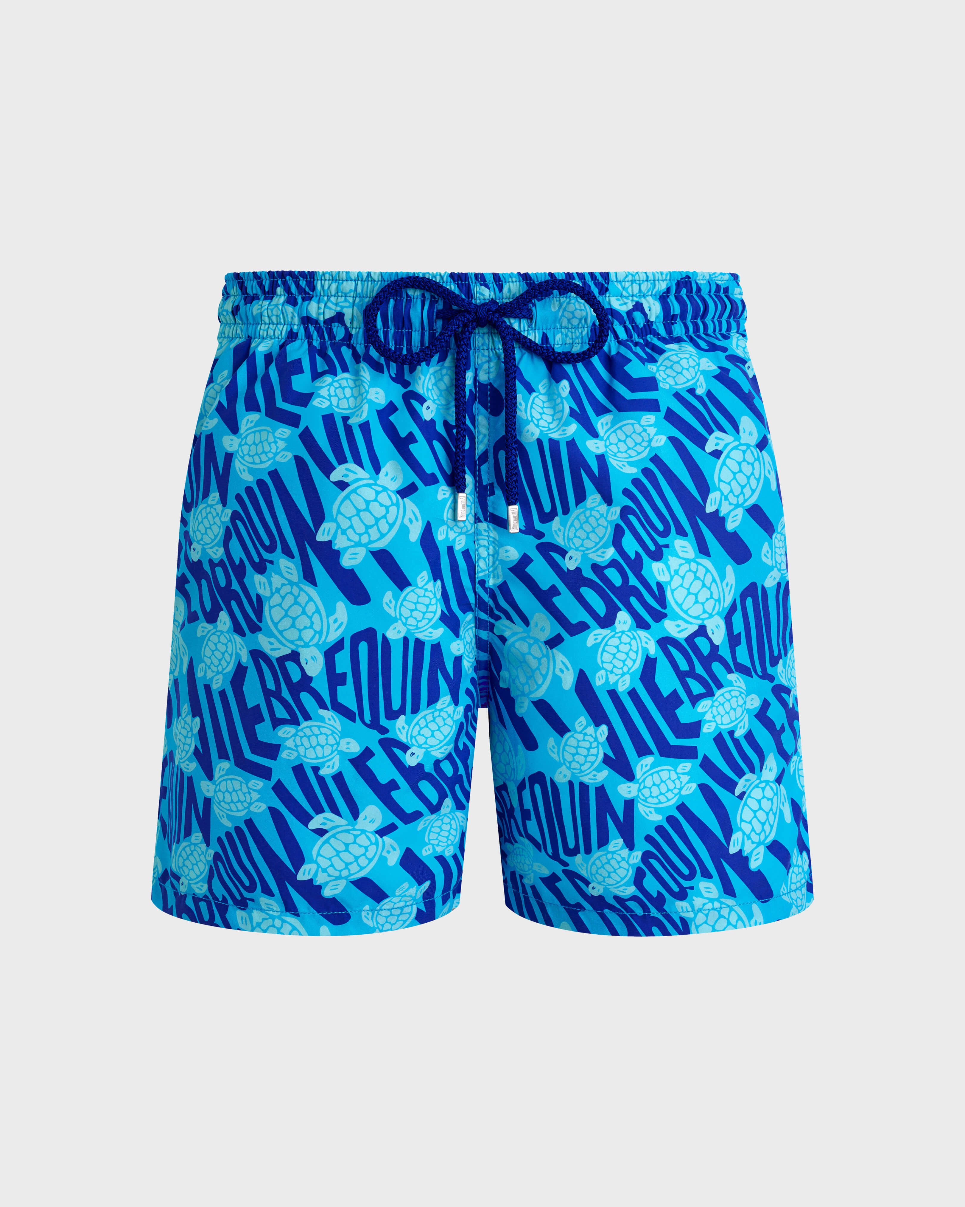 Men Swim Shorts Ronde des Tortues Logo BLUE TOPAZ front view