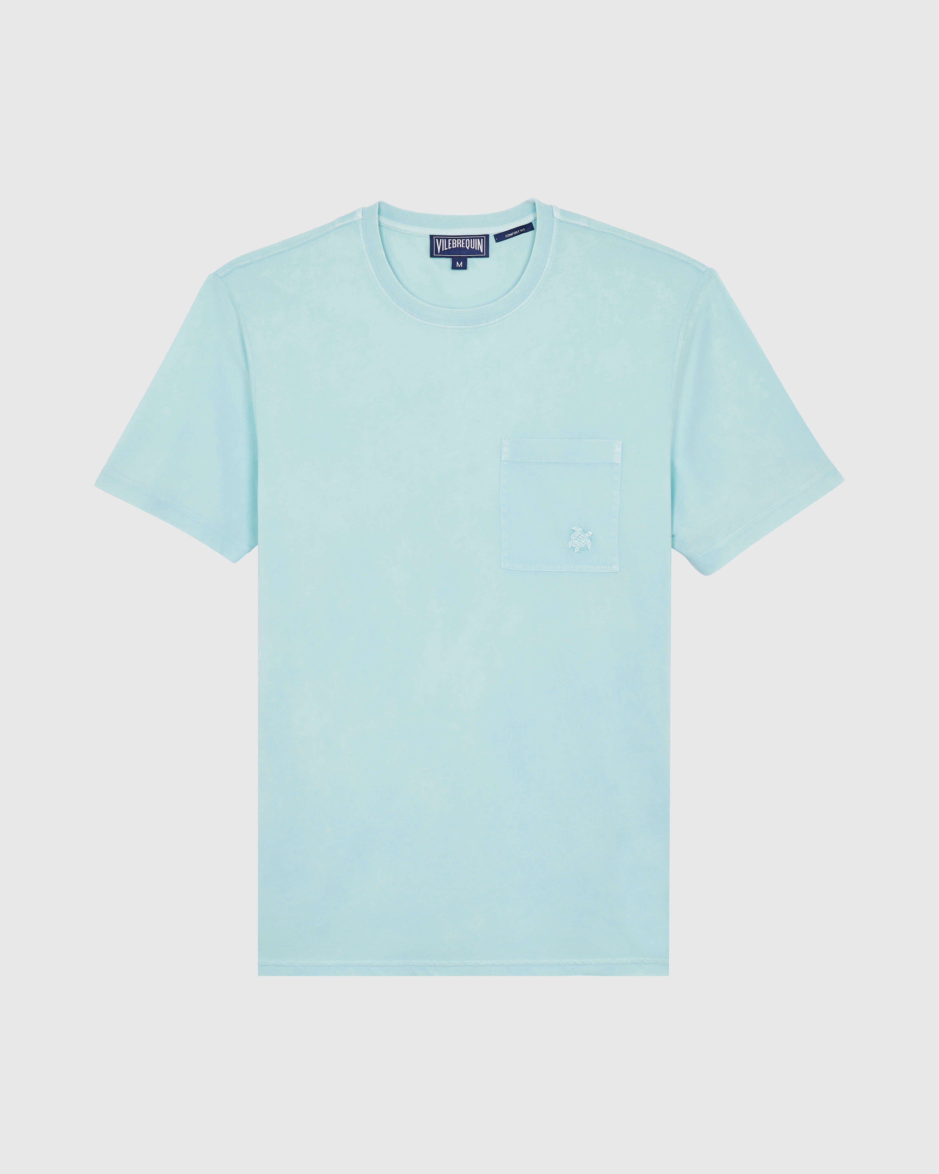 Men Solid Organic cotton T-shirt Natural Colors PACIFIC front view