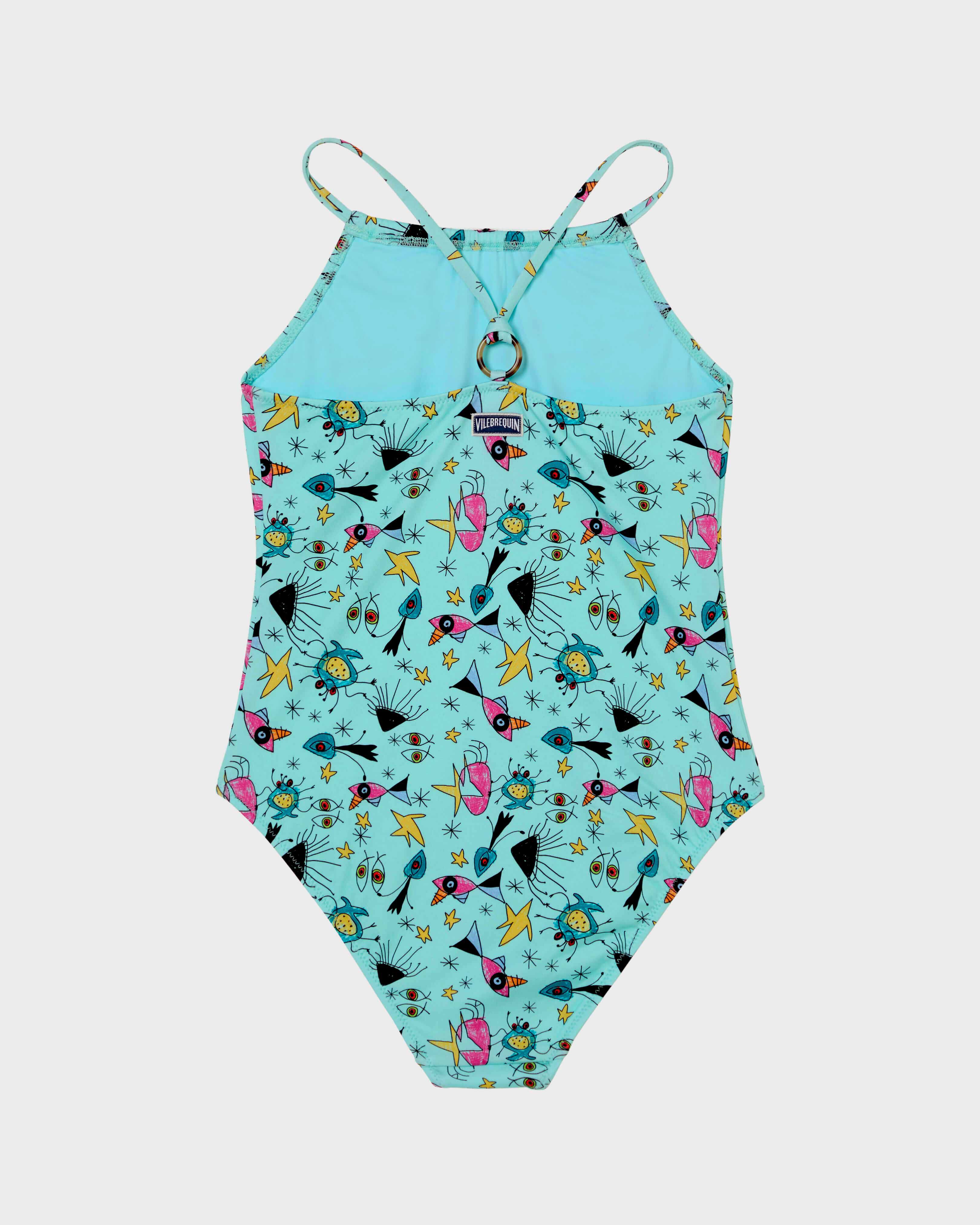 Girls One-piece Swimsuit Aquatic Carnival OXYGENE back view