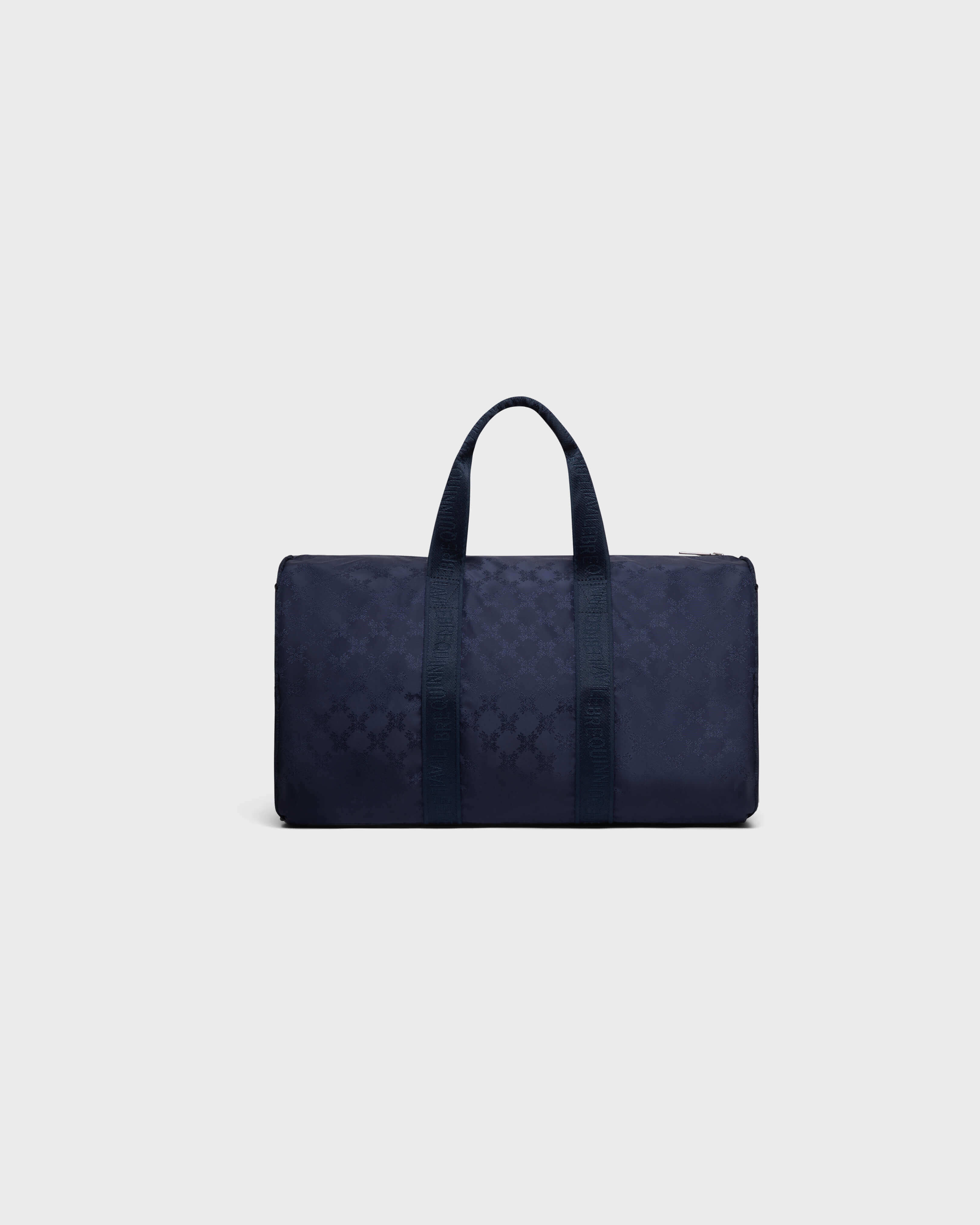 Travel 72h Bag Turtle Monogram Jacquard NAVY back view