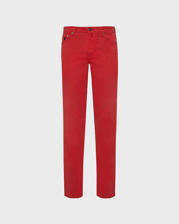 Vilebrequin - Herrenhose Aus Tencel-gabardine Im 5-taschen-design - Jeanshose - Gbetta18 - Rot - Größe 38