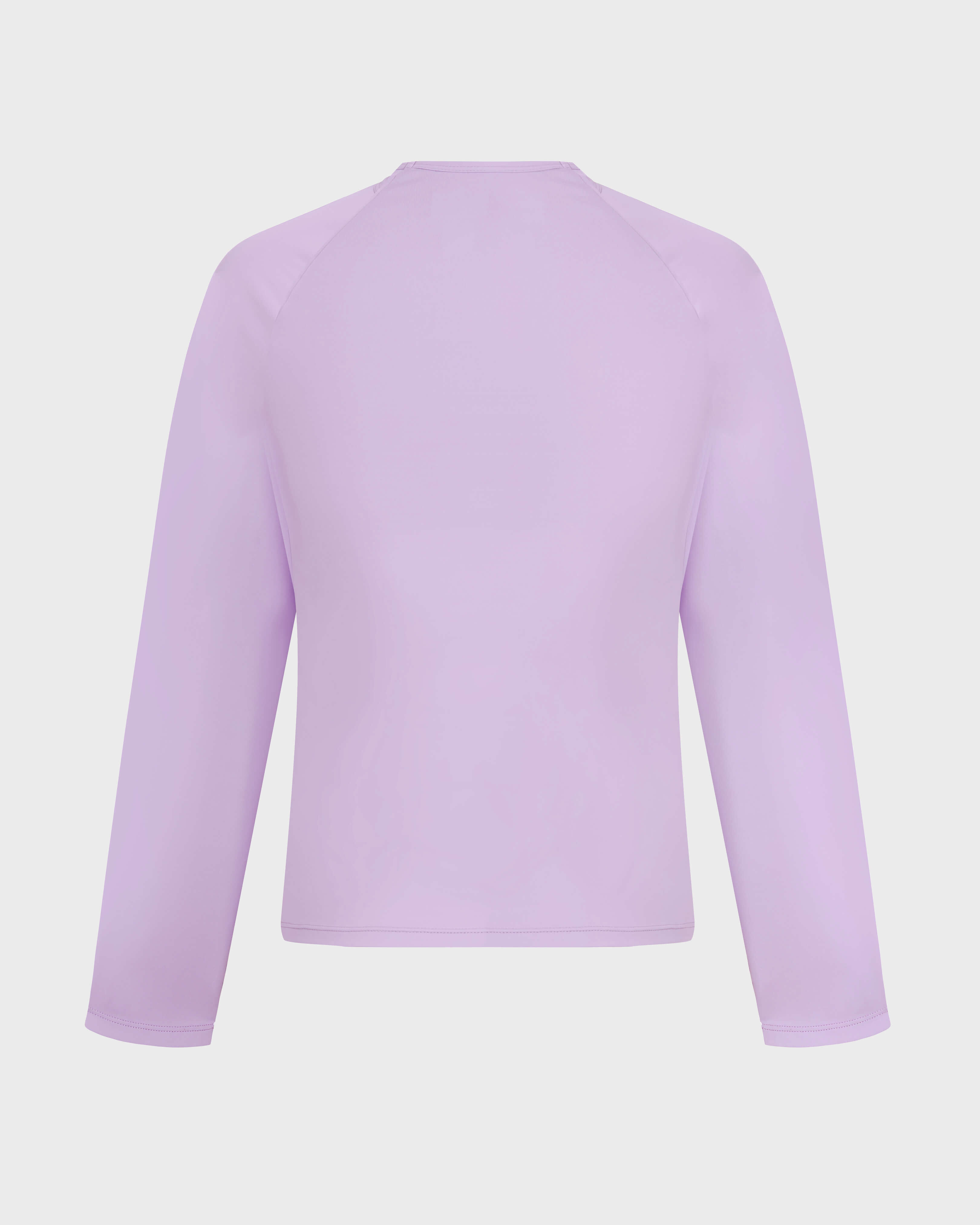 Rash guard donna a maniche lunghe tinta unita FLEUR back view