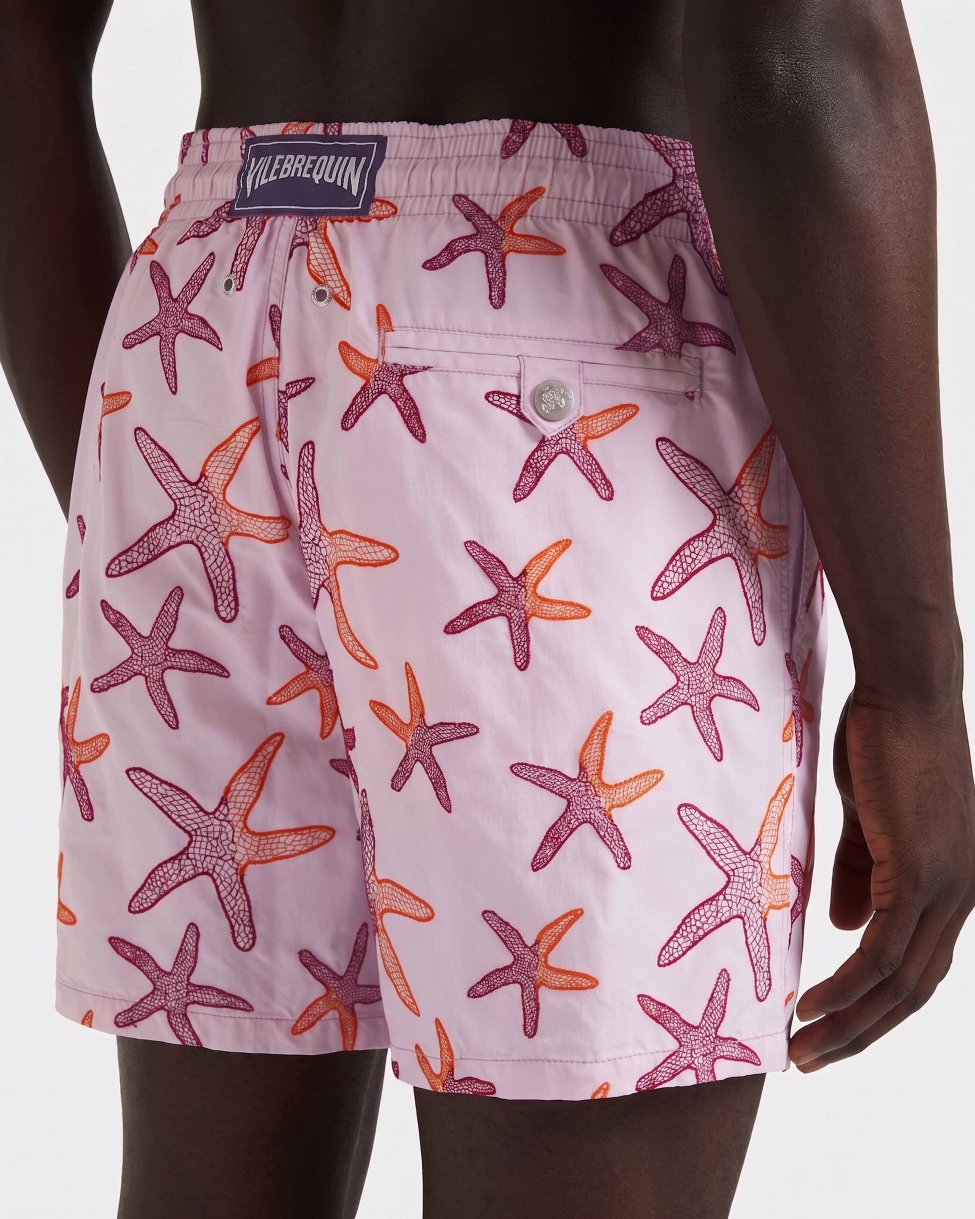 Maillot de bain homme brodé Starlettes - Edition Limitée PETALE / PINK supp1 view