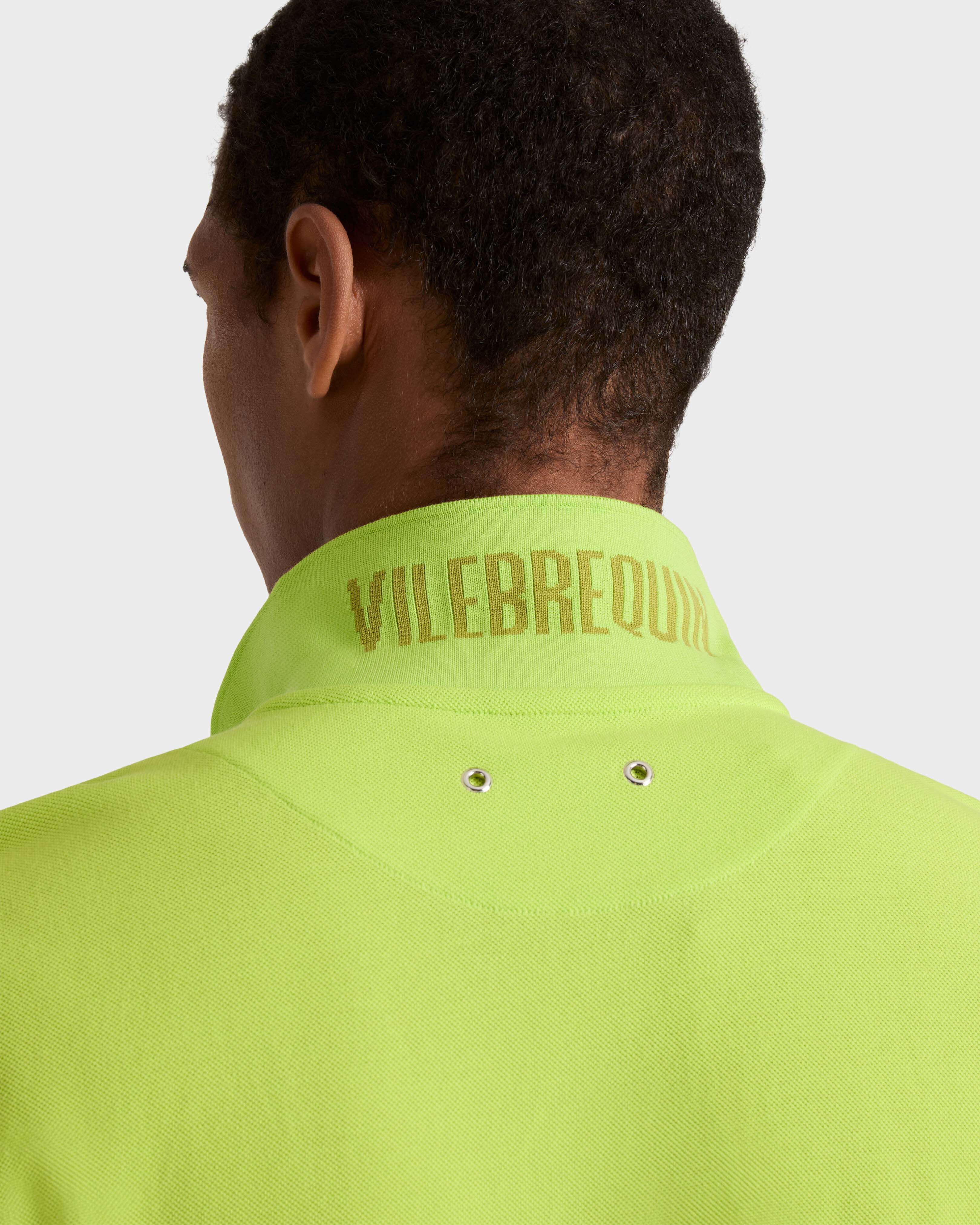 Polo en piqué coton organique homme uni 433 supp2 view