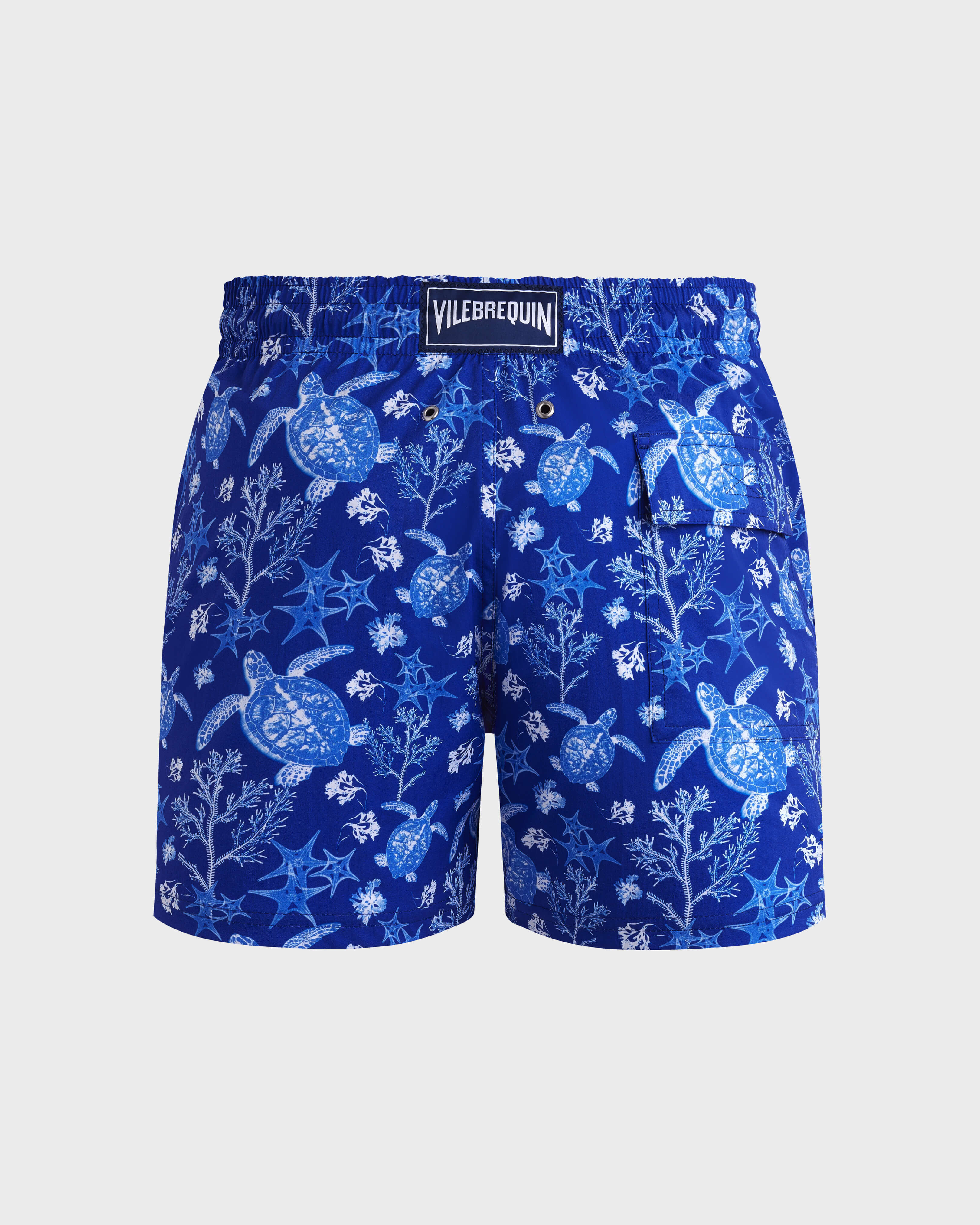 Men Stretch Short Swim Shorts X-Ray Turtles MARRAKECH back view
