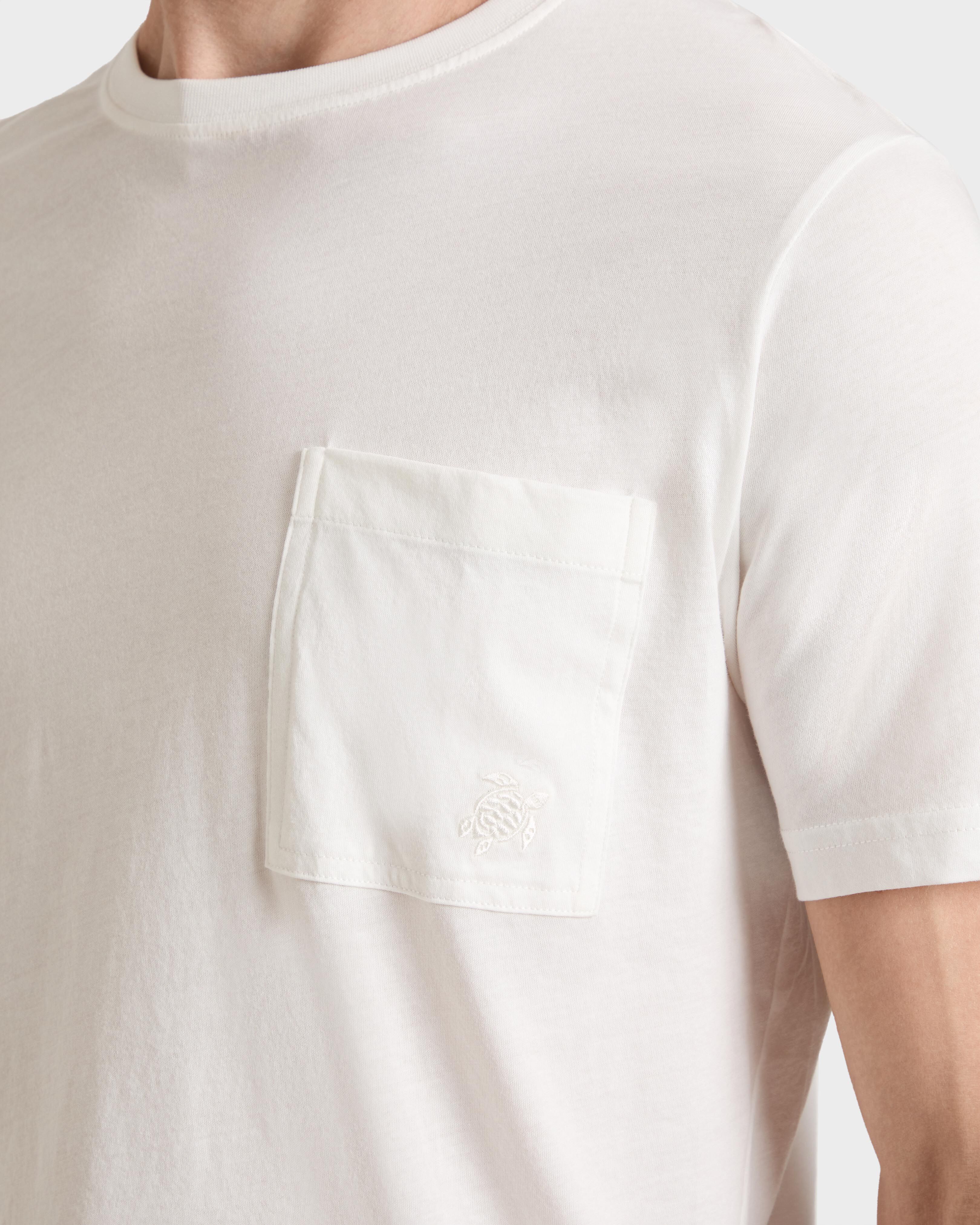 Men Organic Cotton T-shirt Solid CHALK supp1 view