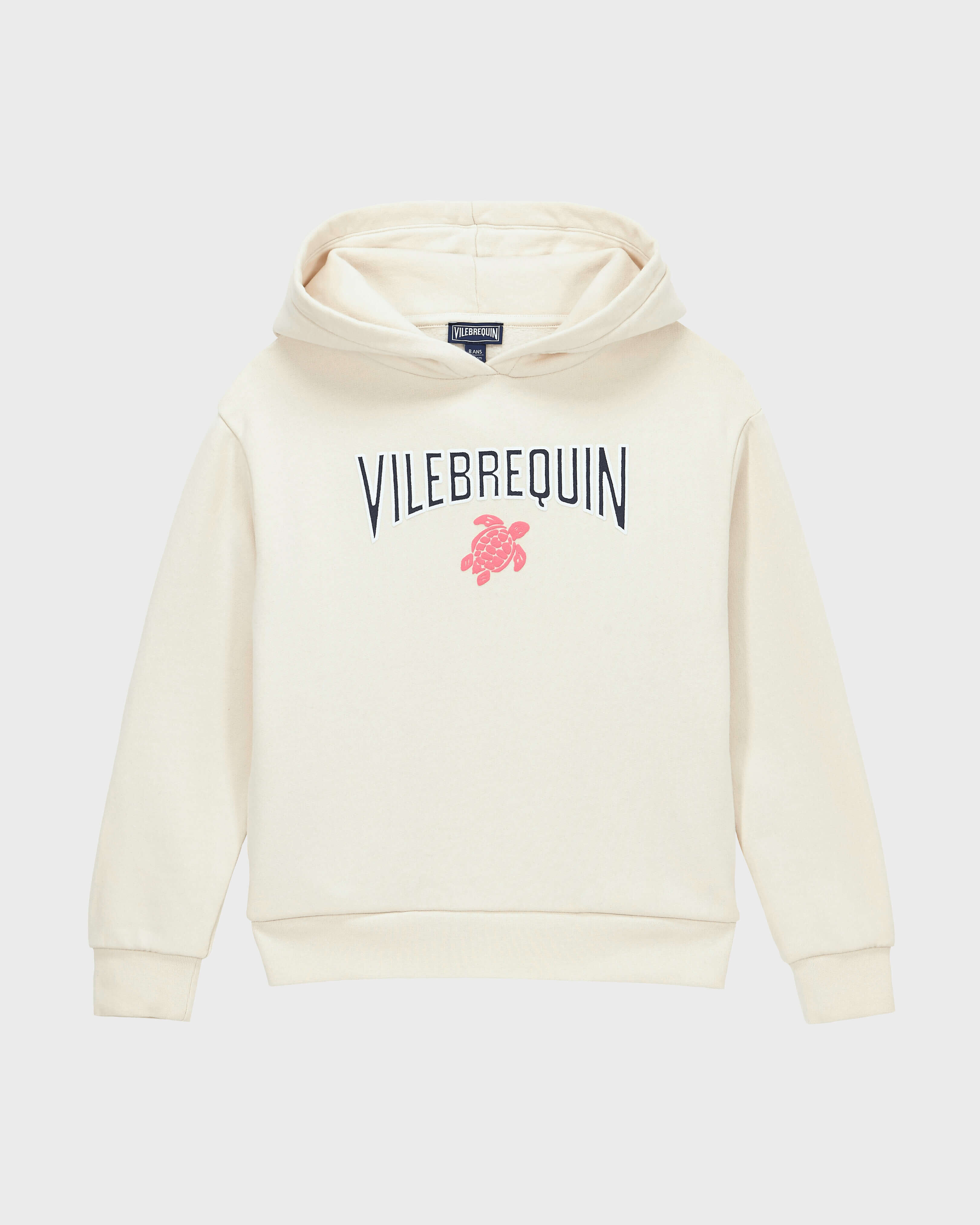 Sudadera con capucha para niña OFF WHITE front view