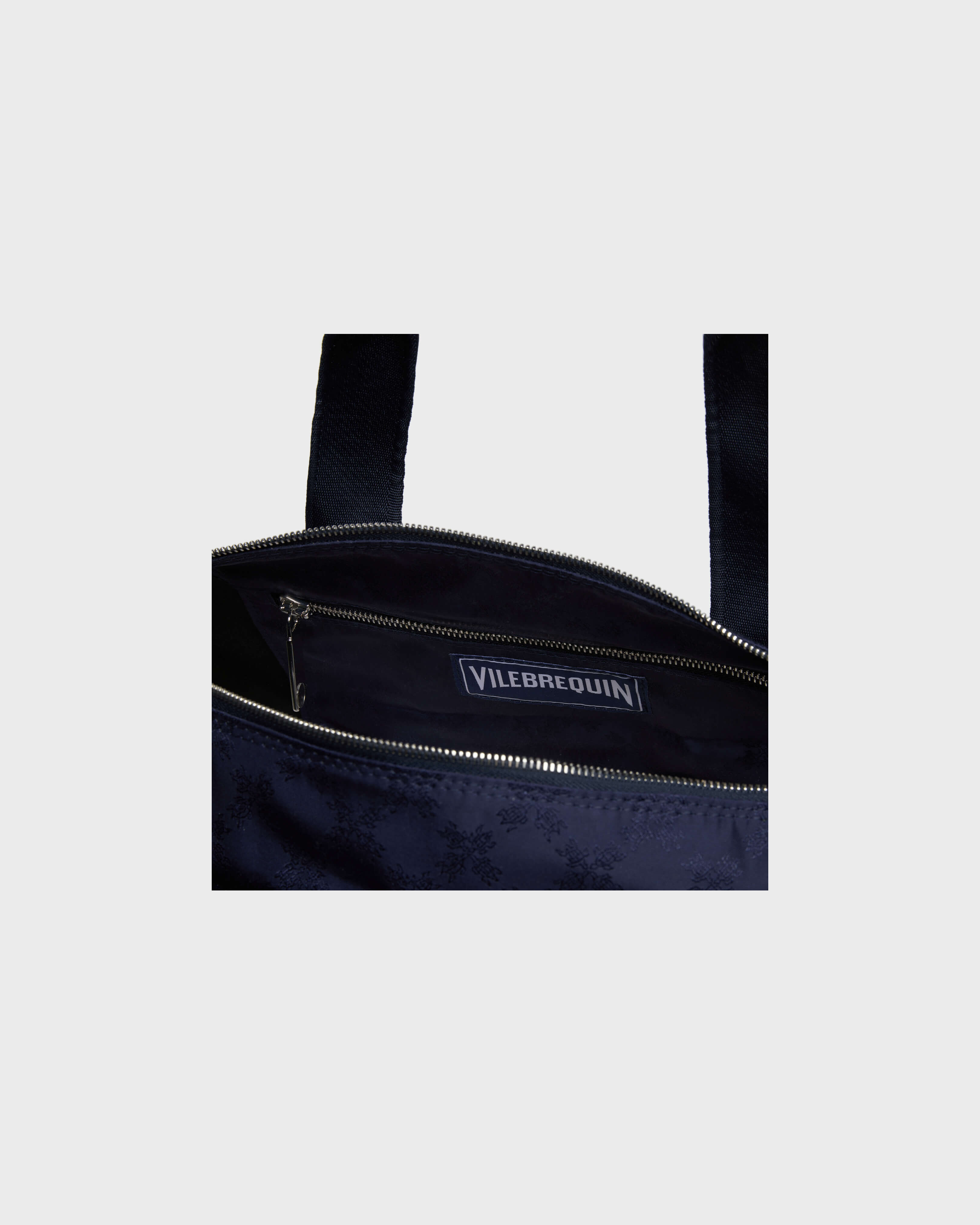 Borsa da viaggio 48h Turtle Monogram Jacquard BLU MARINE supp4 view